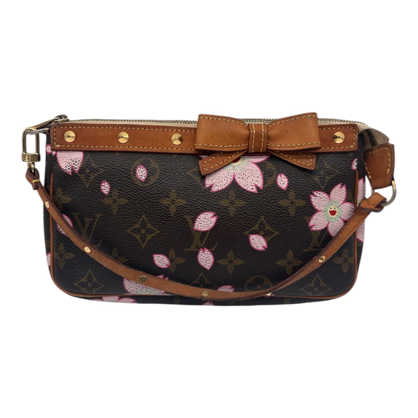 Louis Vuitton x Takashi Murakami Monogram Cherry Blossom Pochette Accessoires