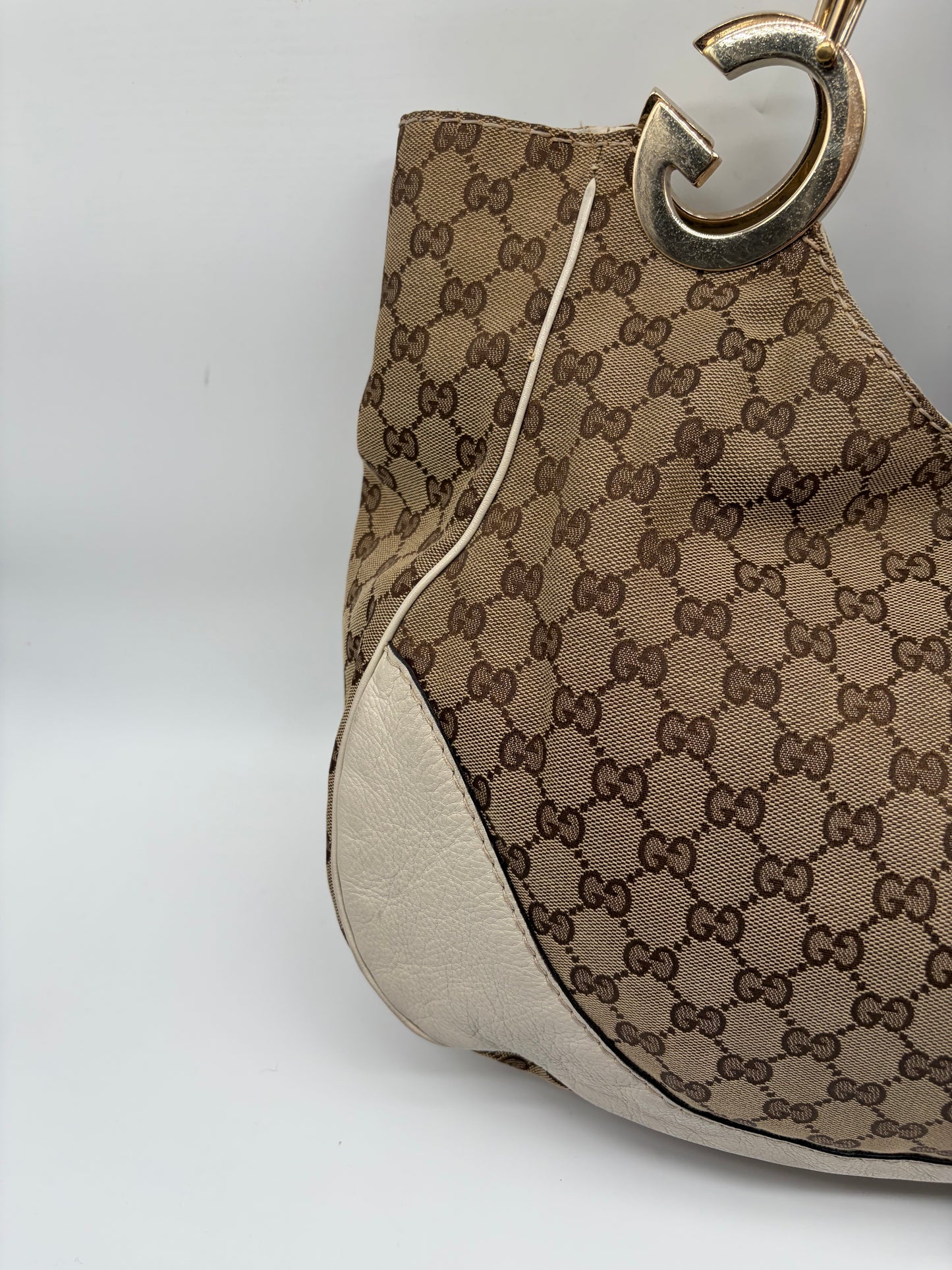 Vintage Gucci Charlotte Hobo Tasche GG Canvas