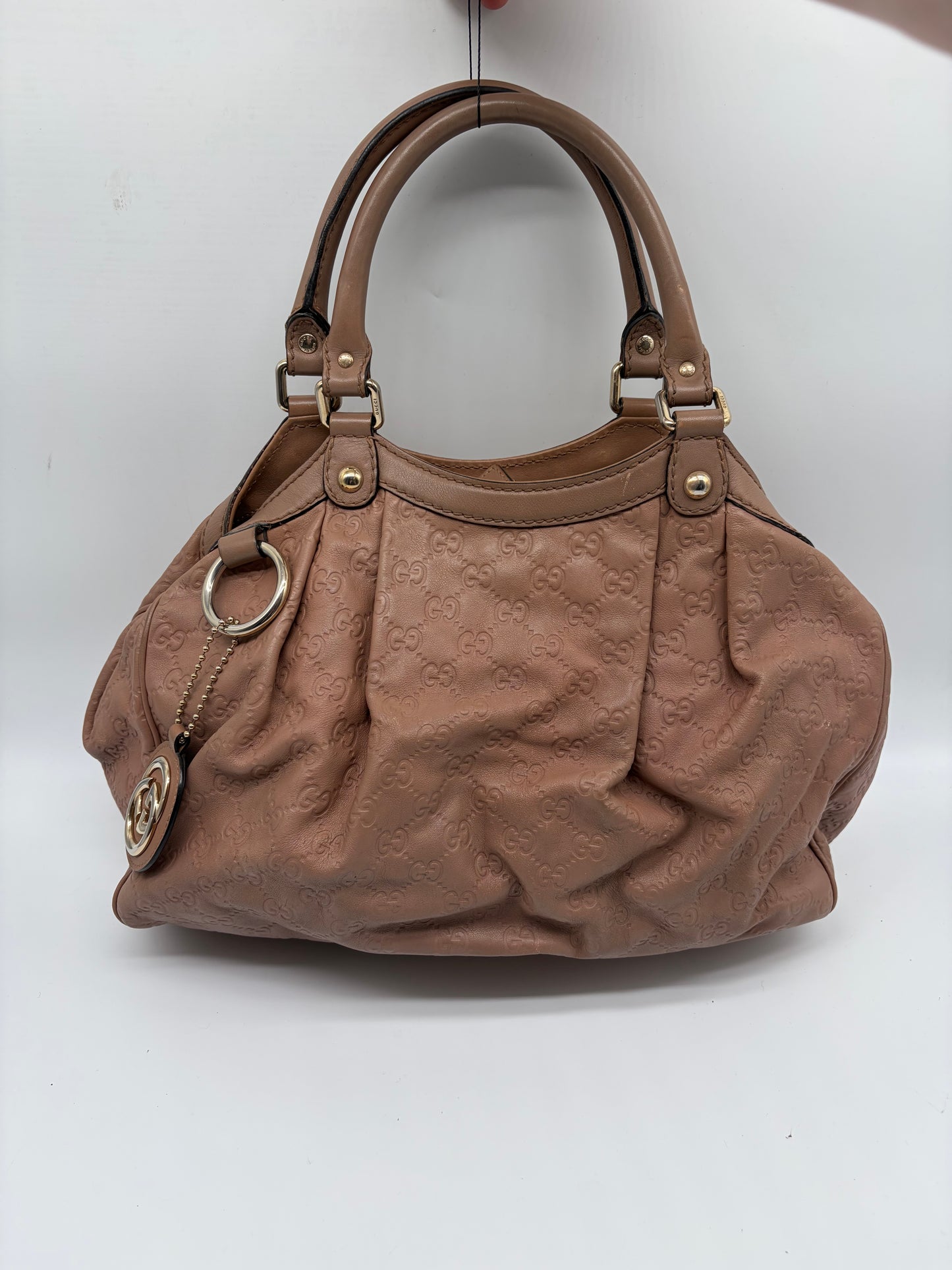 Gucci Guccisisima Sukey Medium Tote Shopper Nude