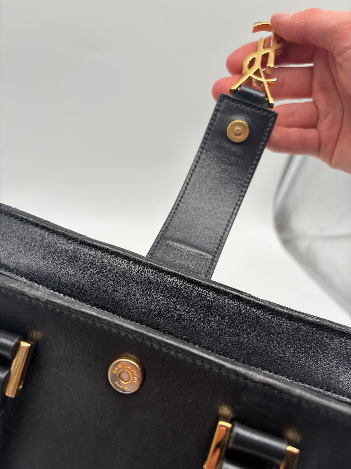 Saint Laurent Baby Cabas Handtasche schwarz