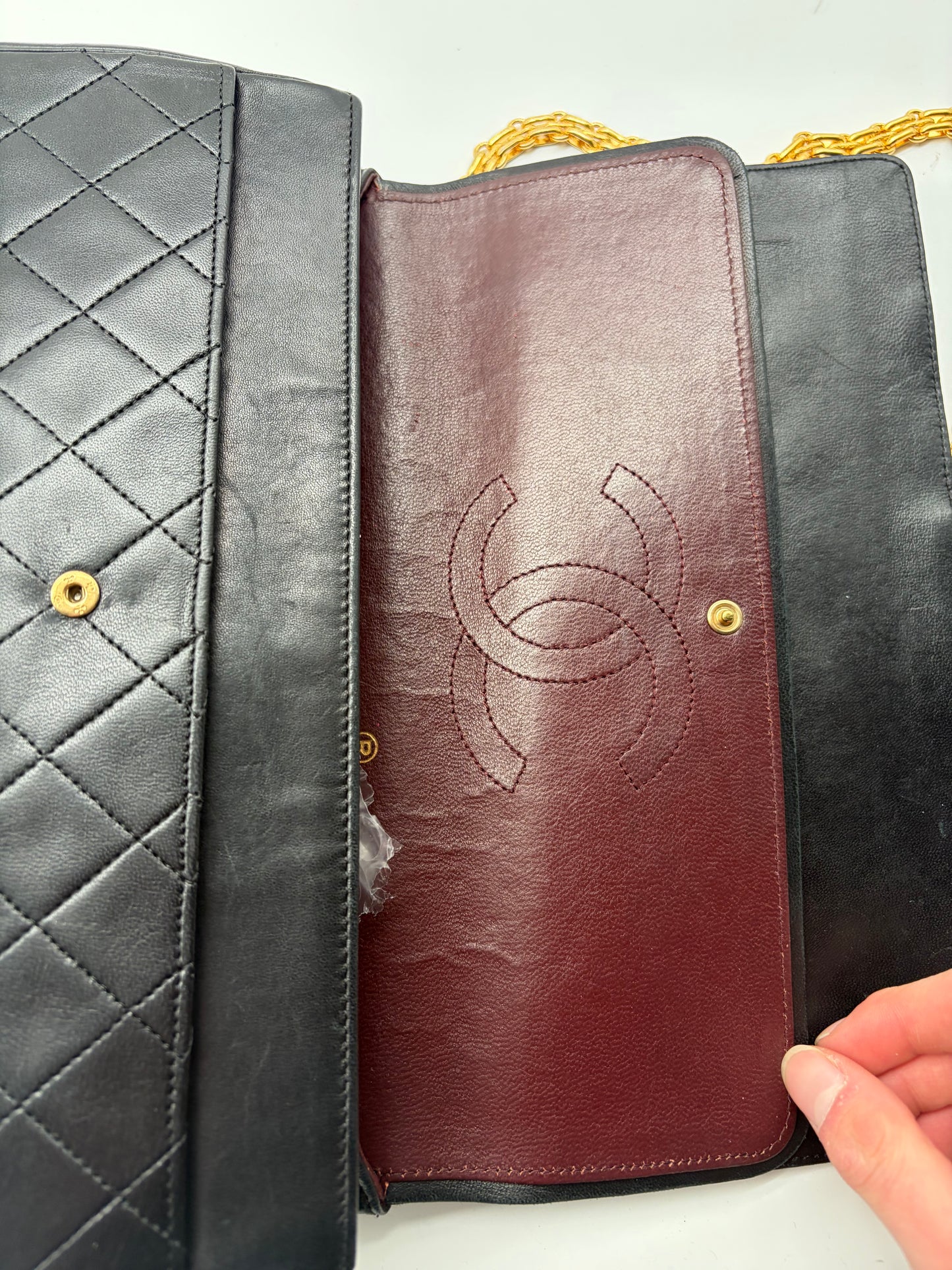 Chanel Double Flap Medium Schwarz GHW