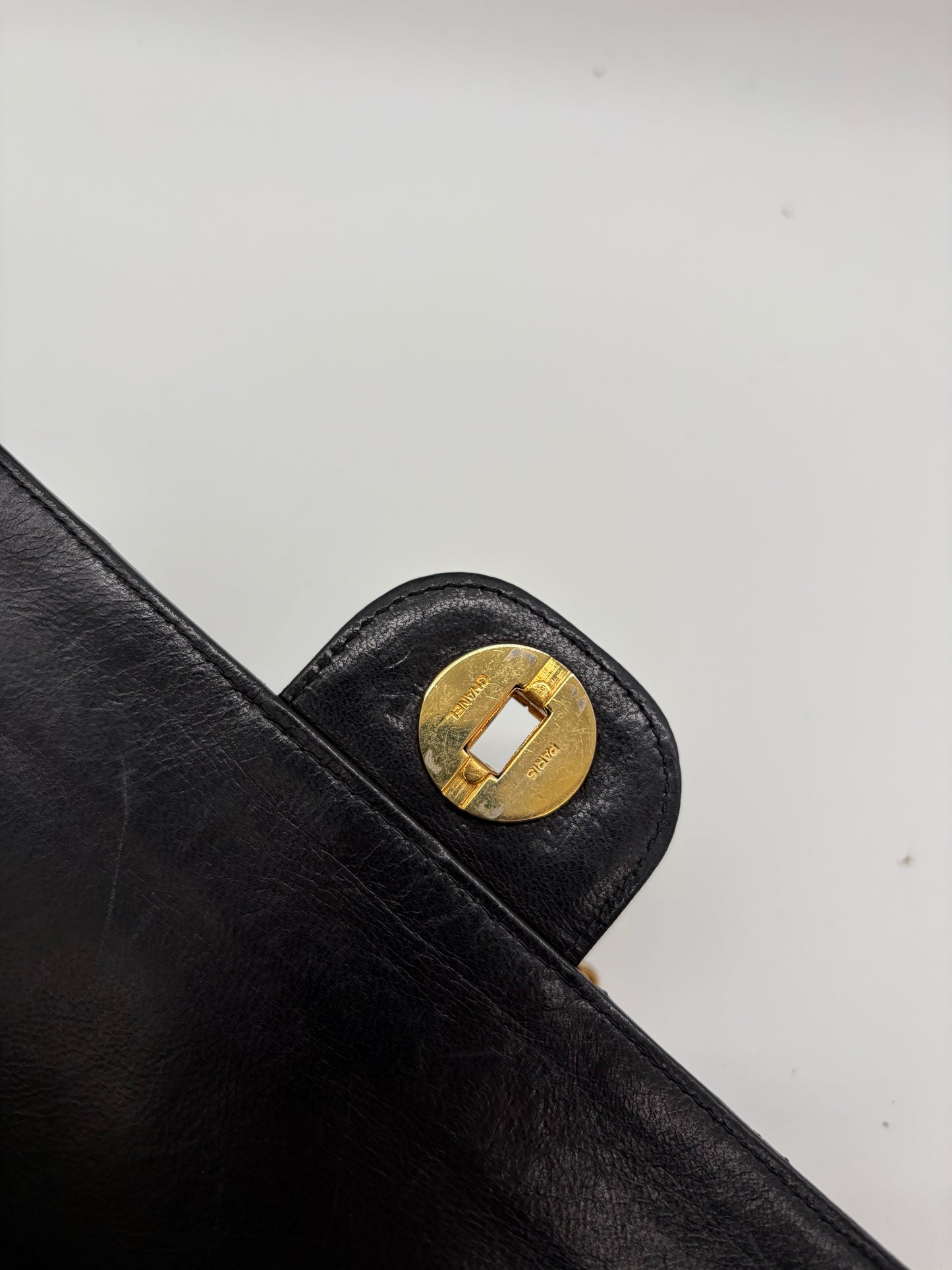 Chanel Classic 25 Medium Double Flap Schwarz Handtasche