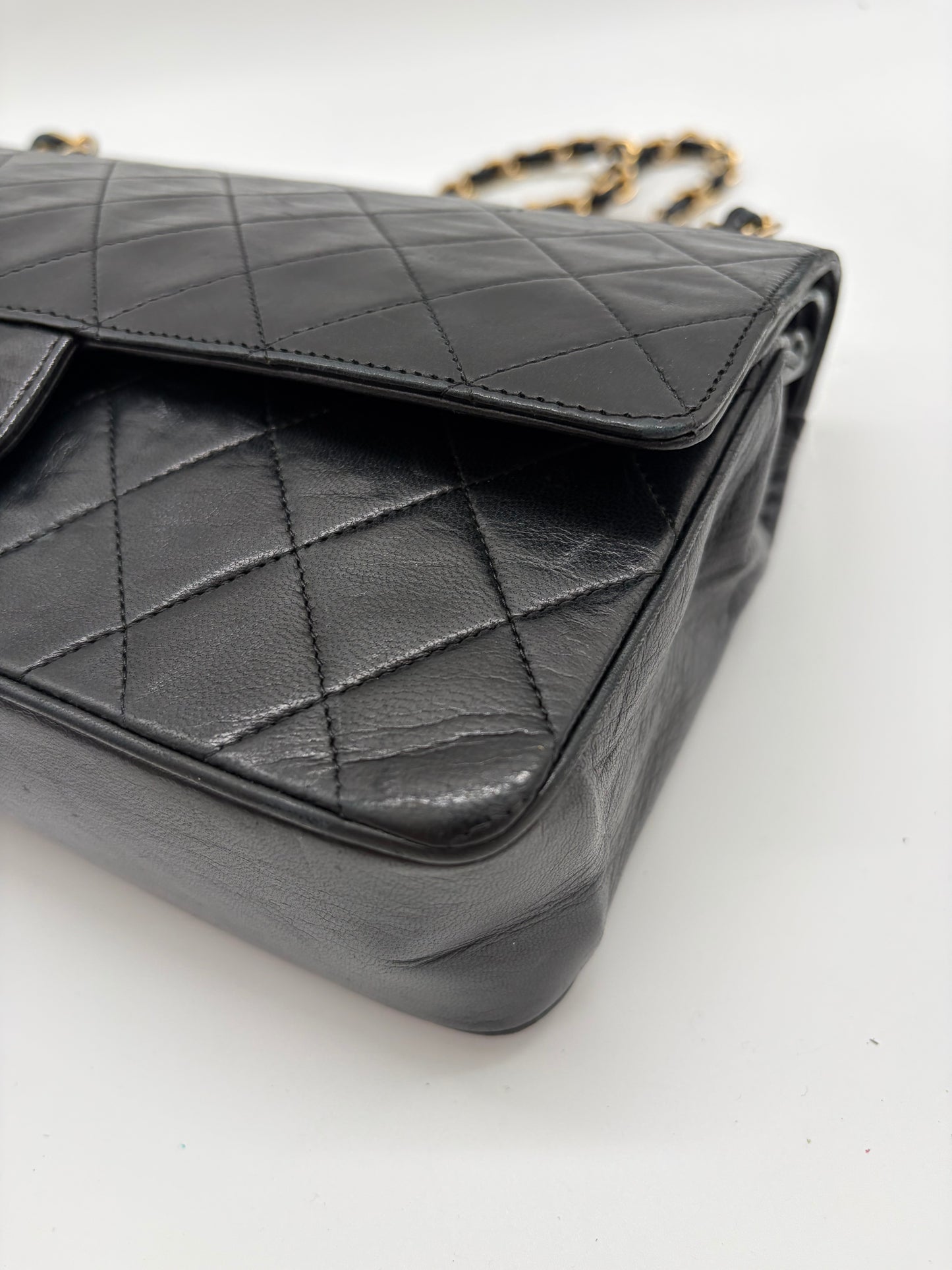 Chanel Classic 25 Medium Double Flap Schwarz Handtasche