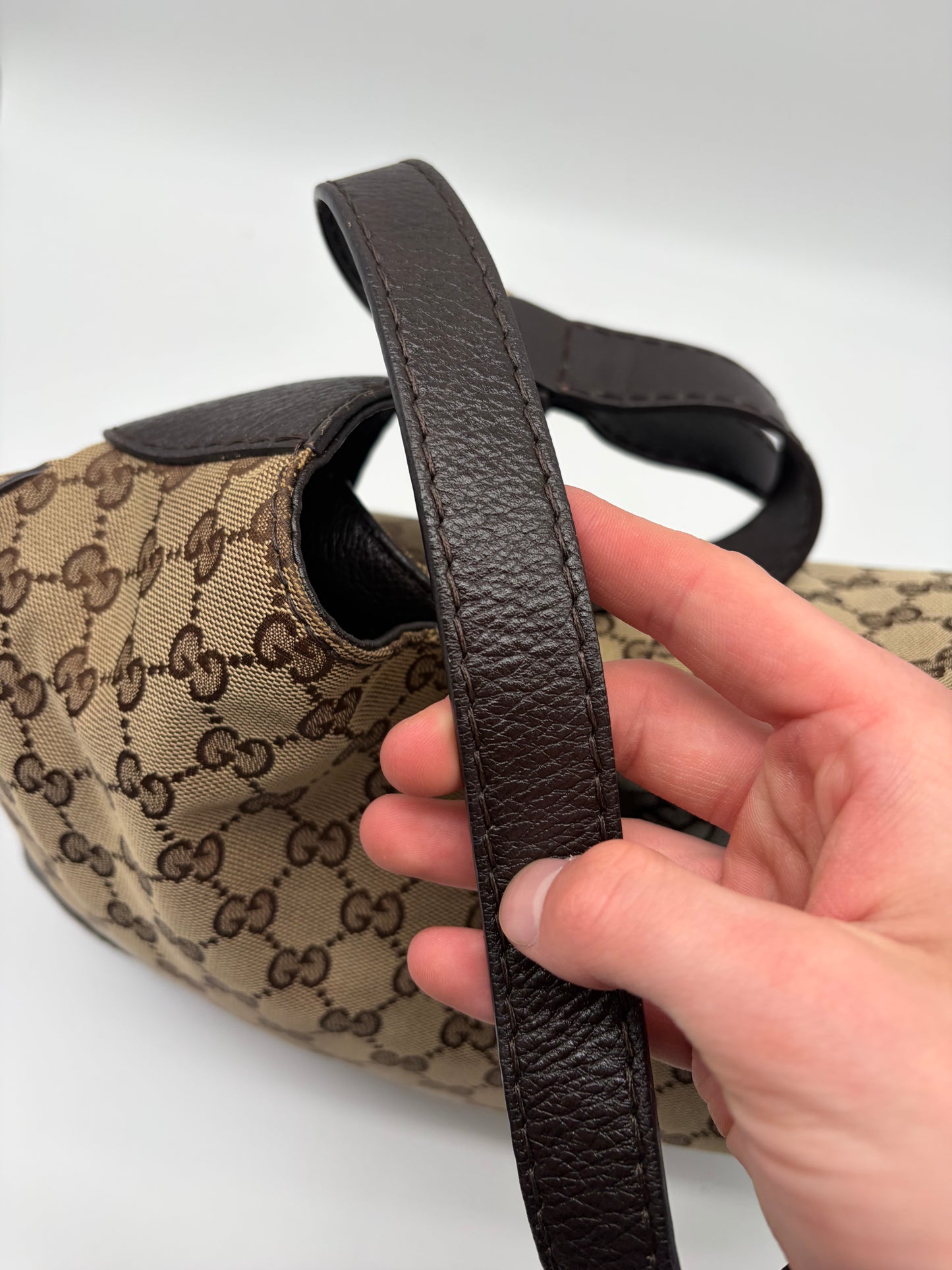 Gucci GG Canvas Charlotte Schultertasche braun beige