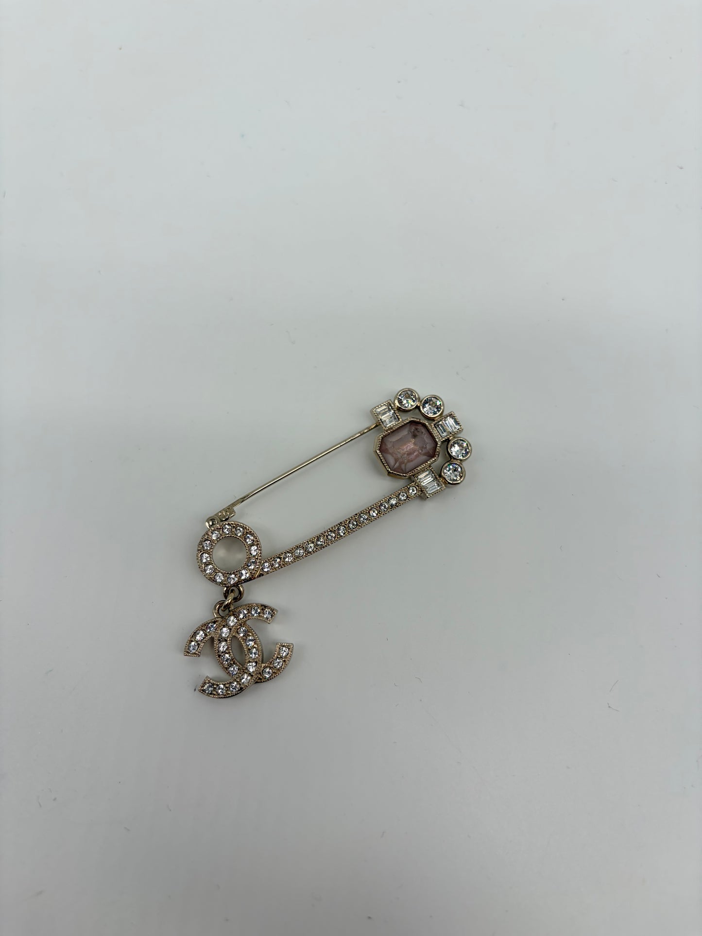 Chanel Coco Mark Brosche Strass