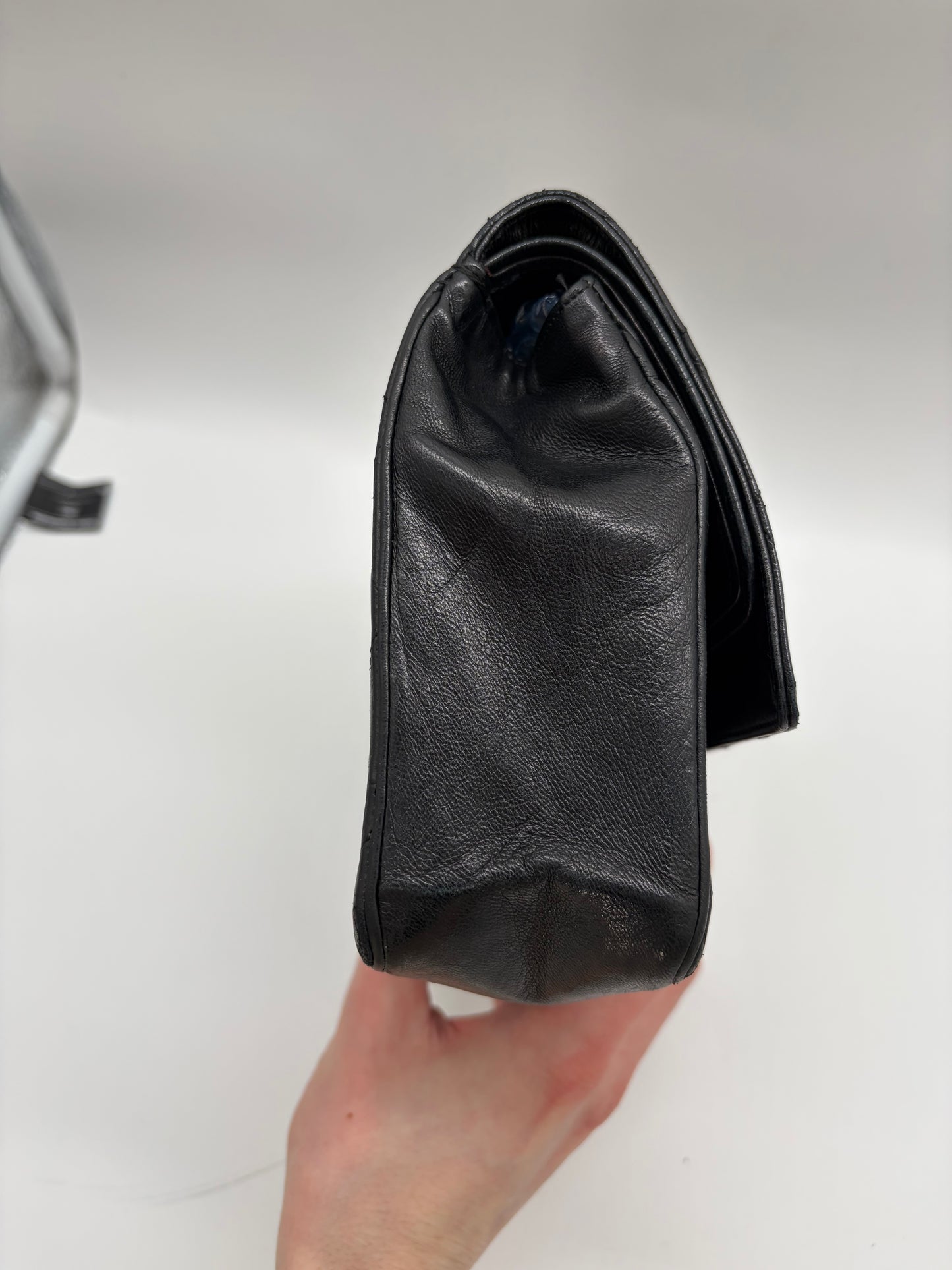 Chanel Classic 25 Medium Double Flap Schwarz Handtasche