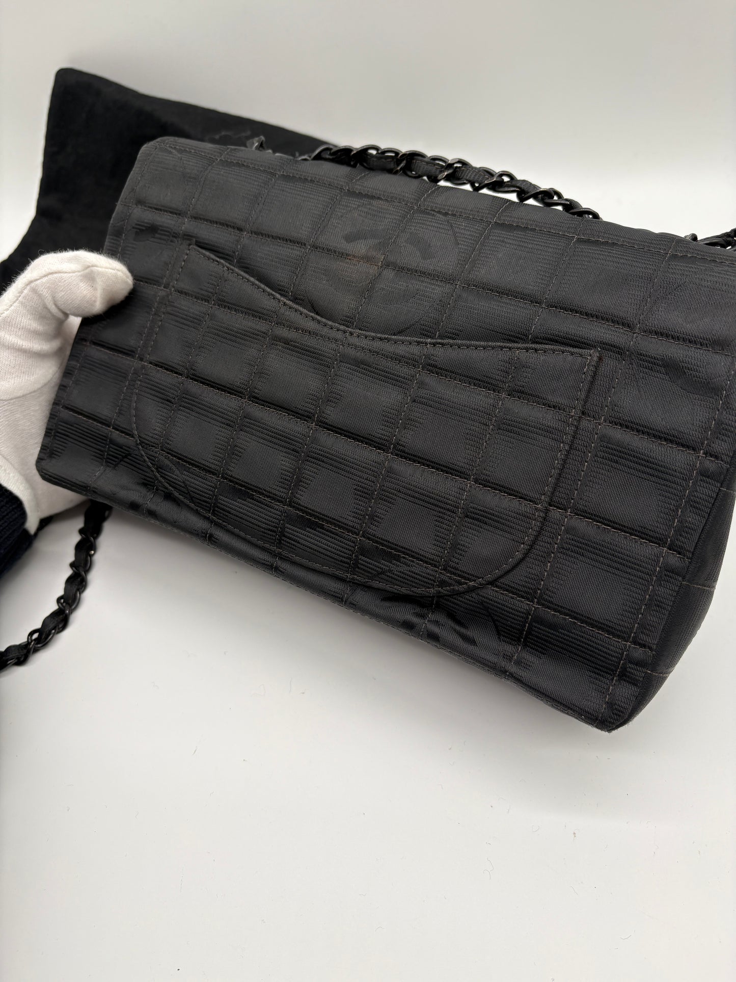 Chanel Matelasse Double Flap Travel Line (Vintage Designer Handtasche)