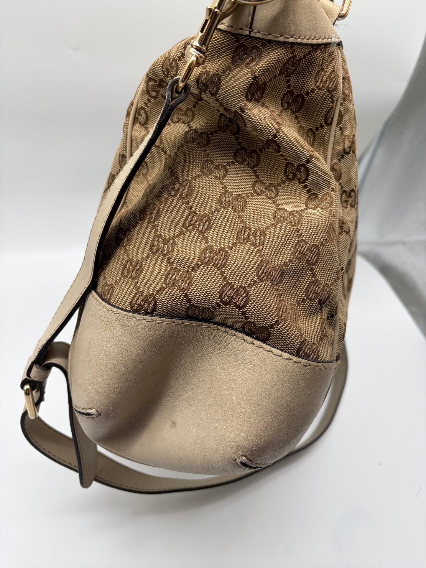 Gucci Sherry Line Hantasche Creme Beige