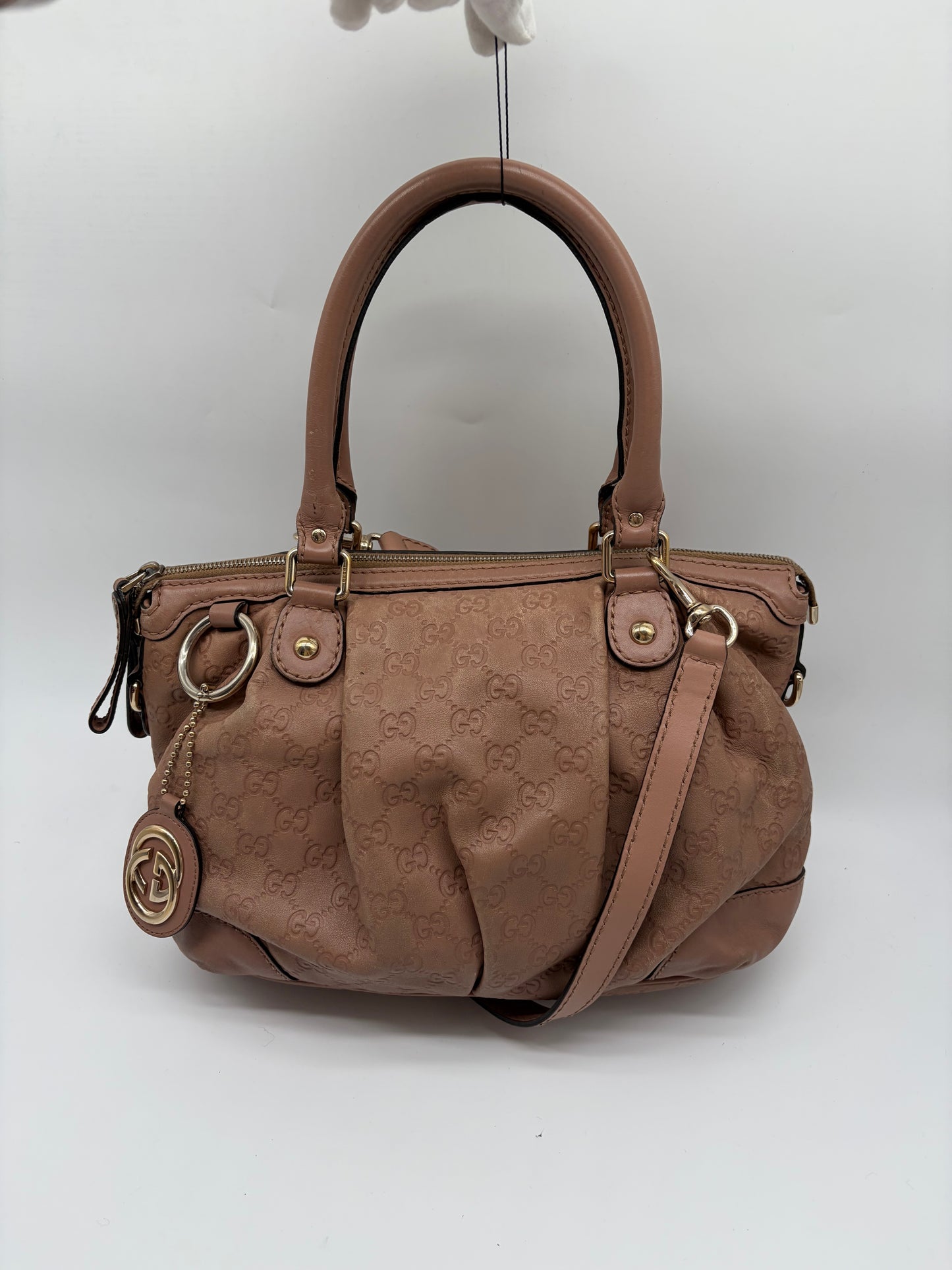 Gucci Guccissima GG Canvas 2Way Shoulder Bag rosa