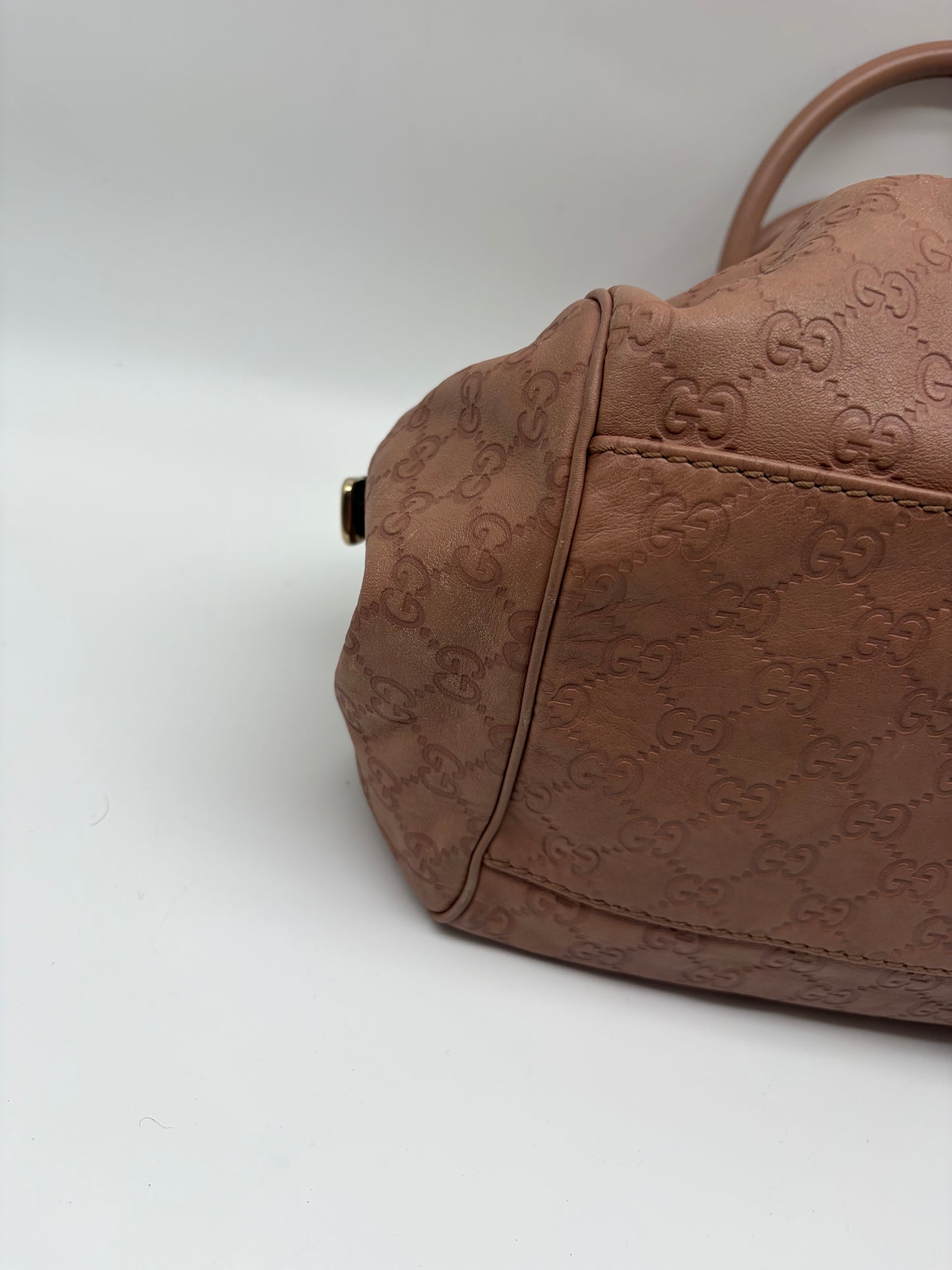 Gucci Sukey Satchel Nude Rosa Schultertasche