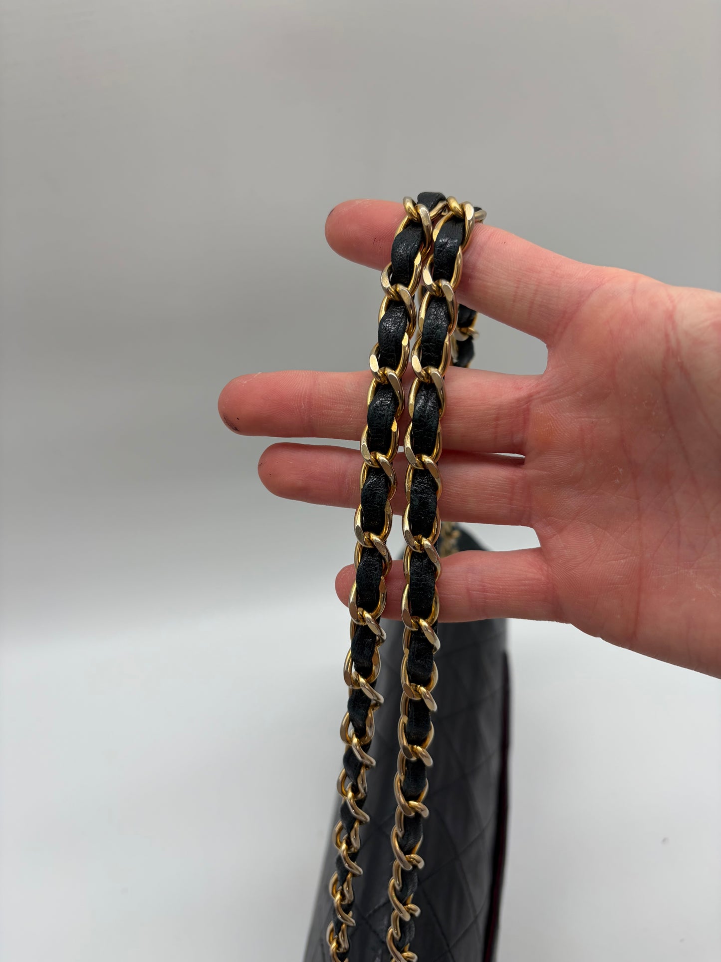 Chanel Classic 25 Medium Double Flap Schwarz Handtasche