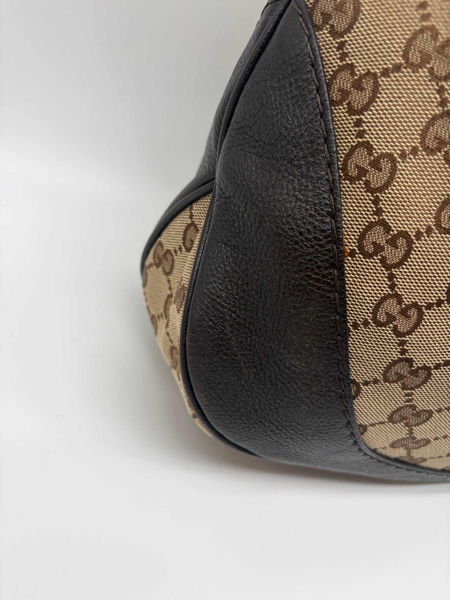 Gucci GG Canvas Charlotte Schultertasche braun beige