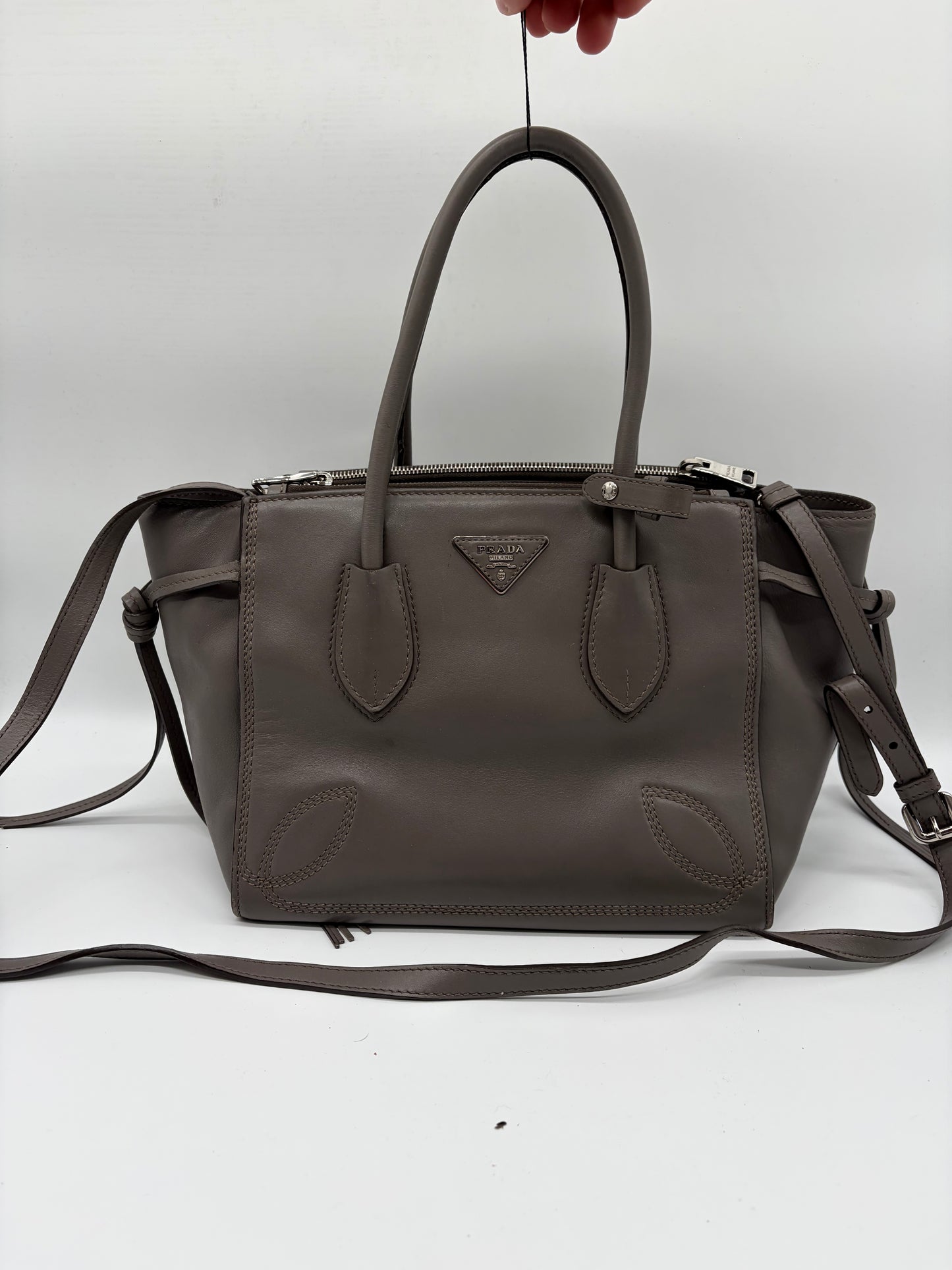 Prada City Sport Calfskin Tote Handtasche