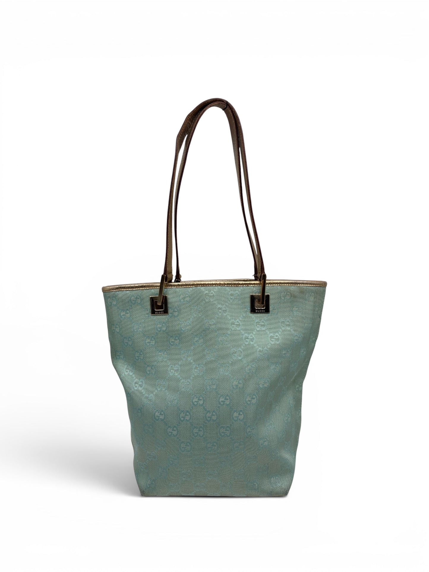 Gucci GG Shopper small Türkis Gold