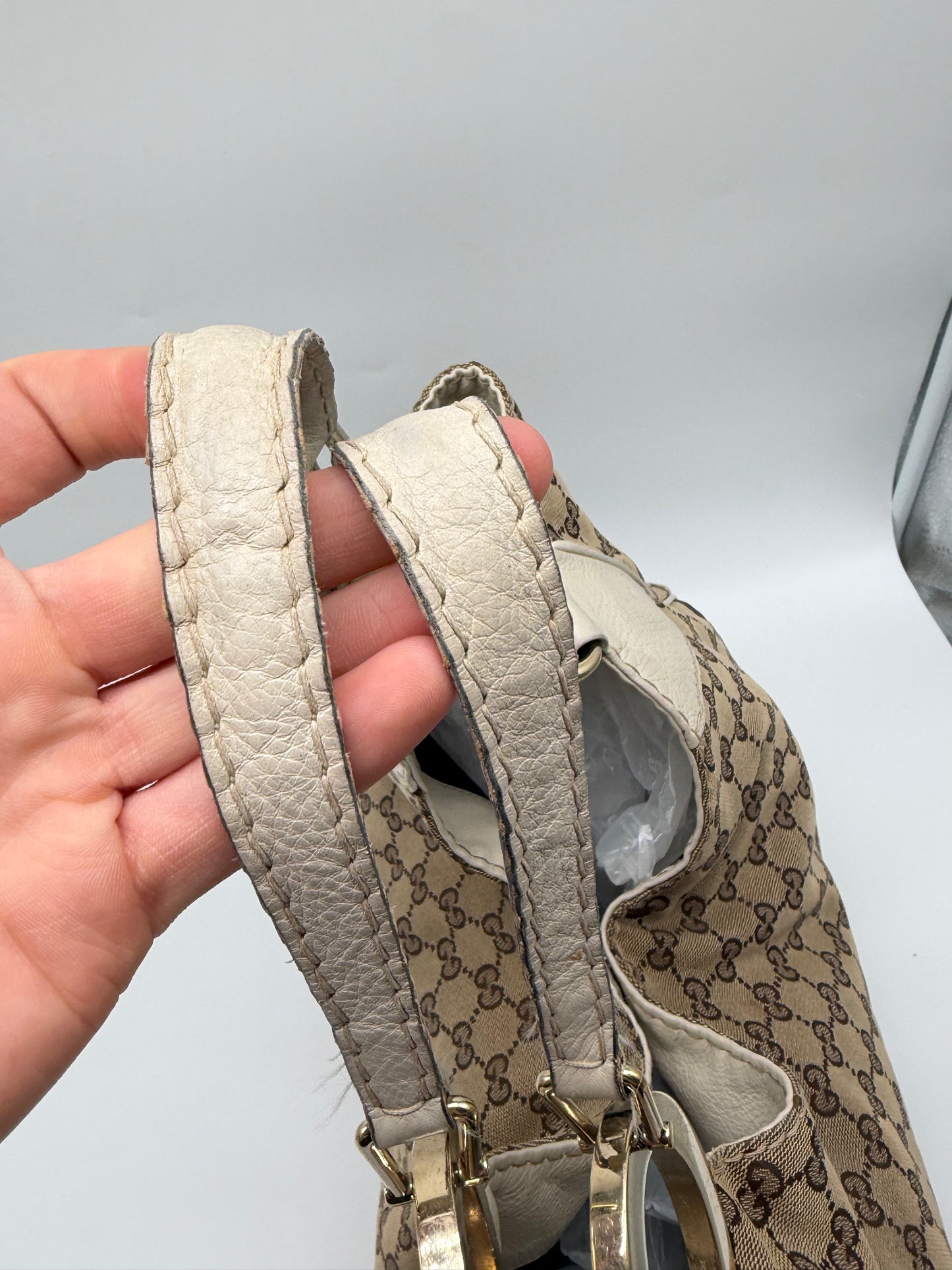 Vintage Gucci Charlotte Hobo Tasche GG Canvas