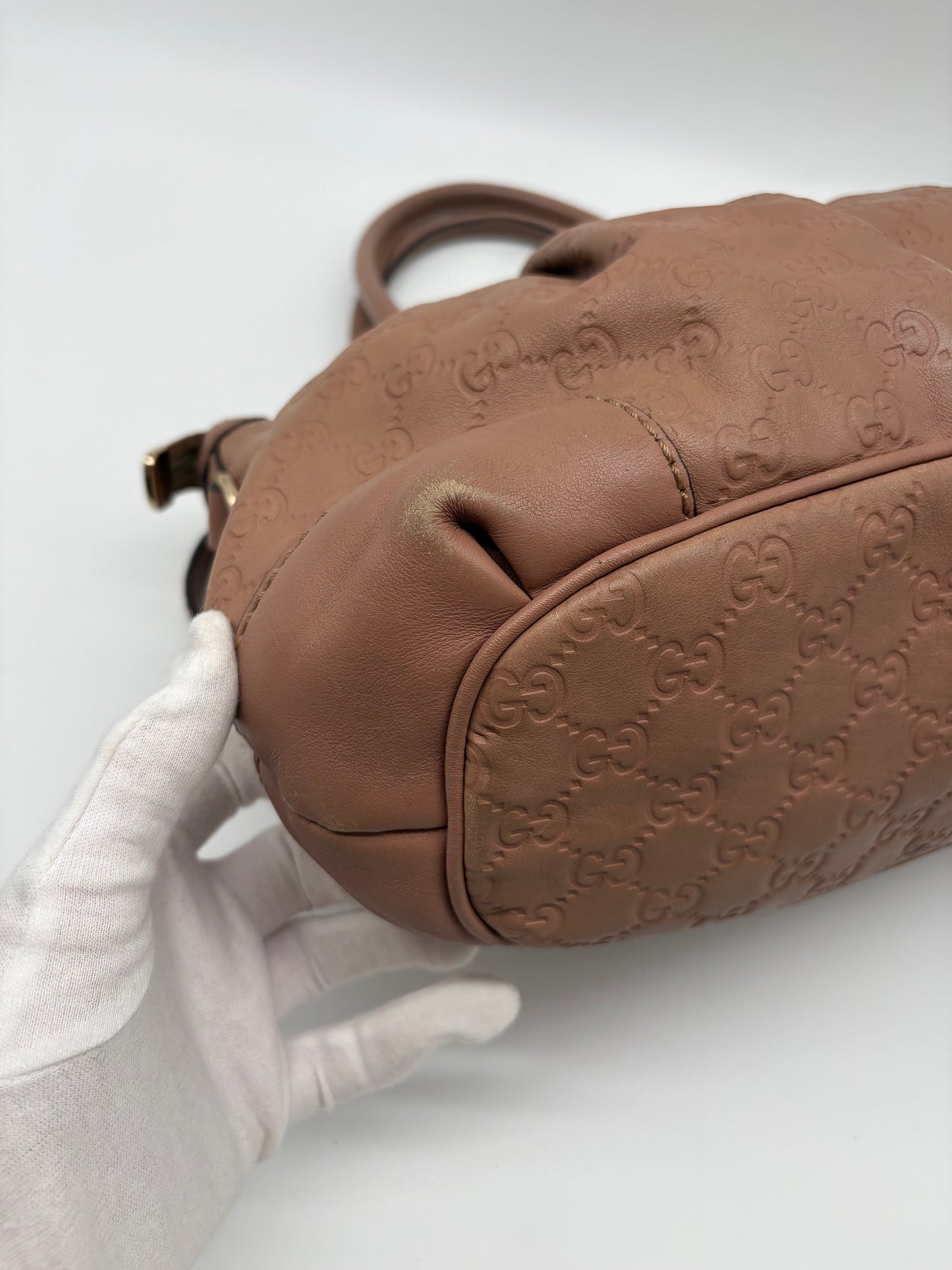 Gucci Guccissima GG Canvas 2Way Shoulder Bag rosa