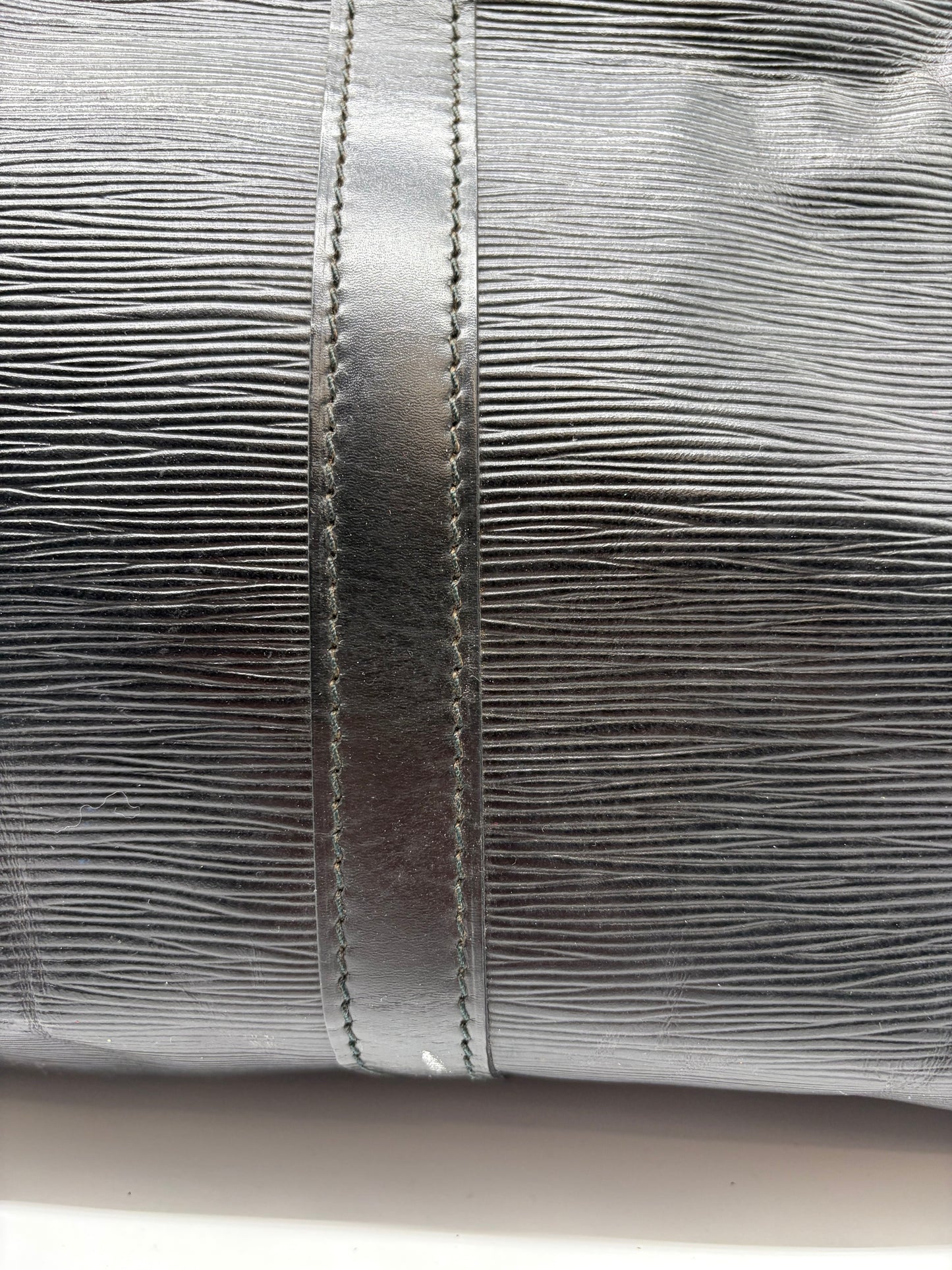 Louis Vuitton Keepall 60 Epi Leder Reisetasche schwarz