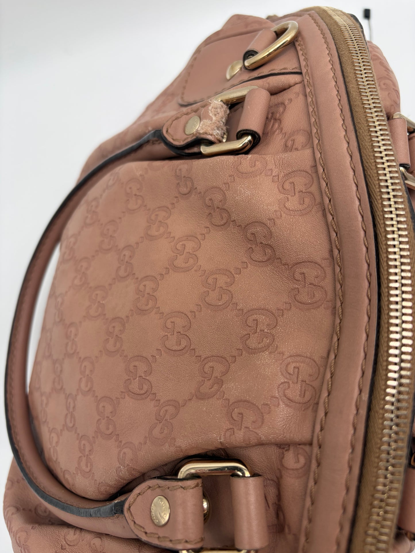 Gucci Sukey Satchel Nude Rosa Schultertasche