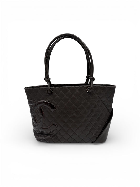 Chanel Cambon Tote Bag braune Shopping Handtasche