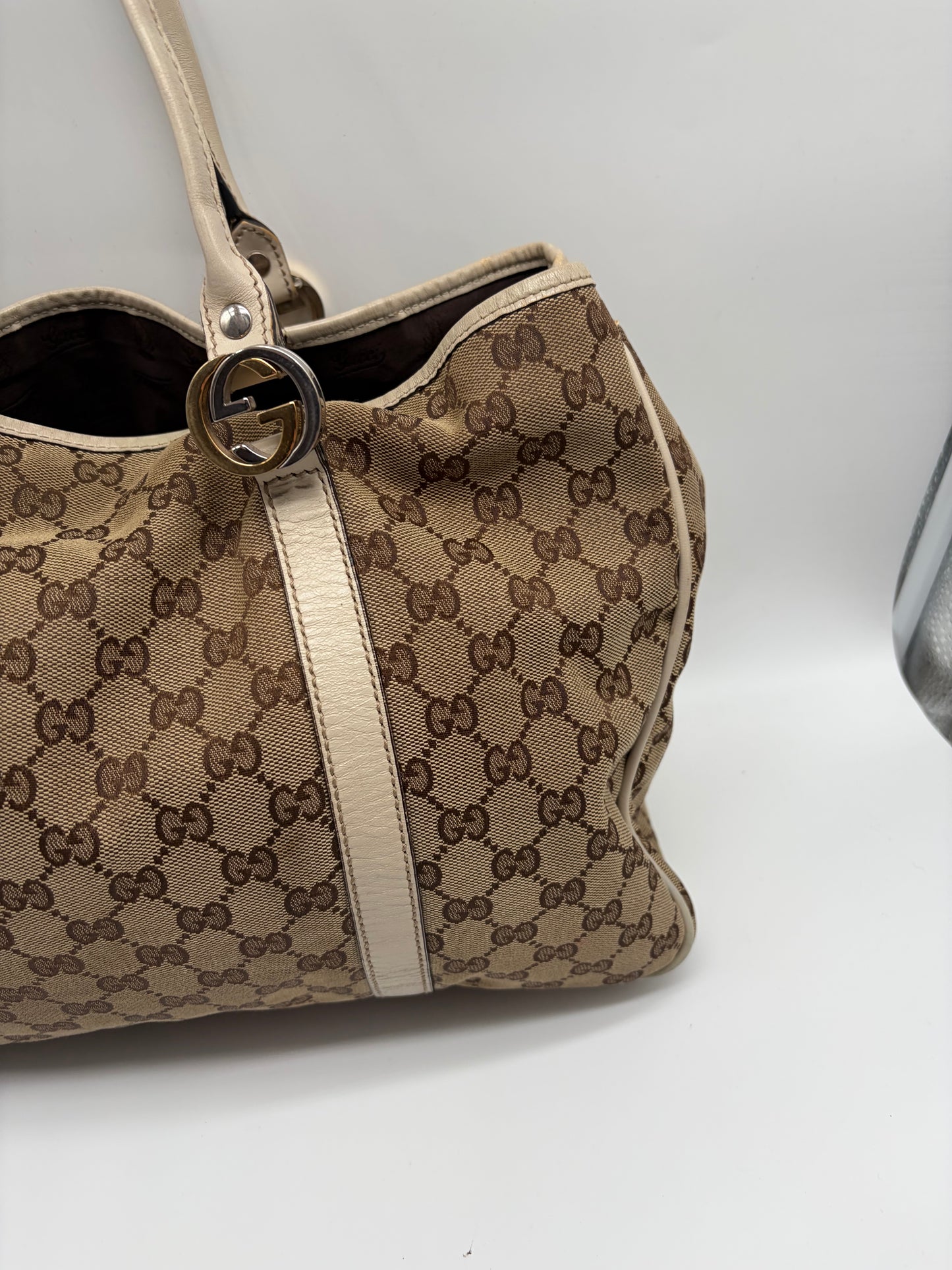 Gucci Monogram Twin GG Handtasche Shopper