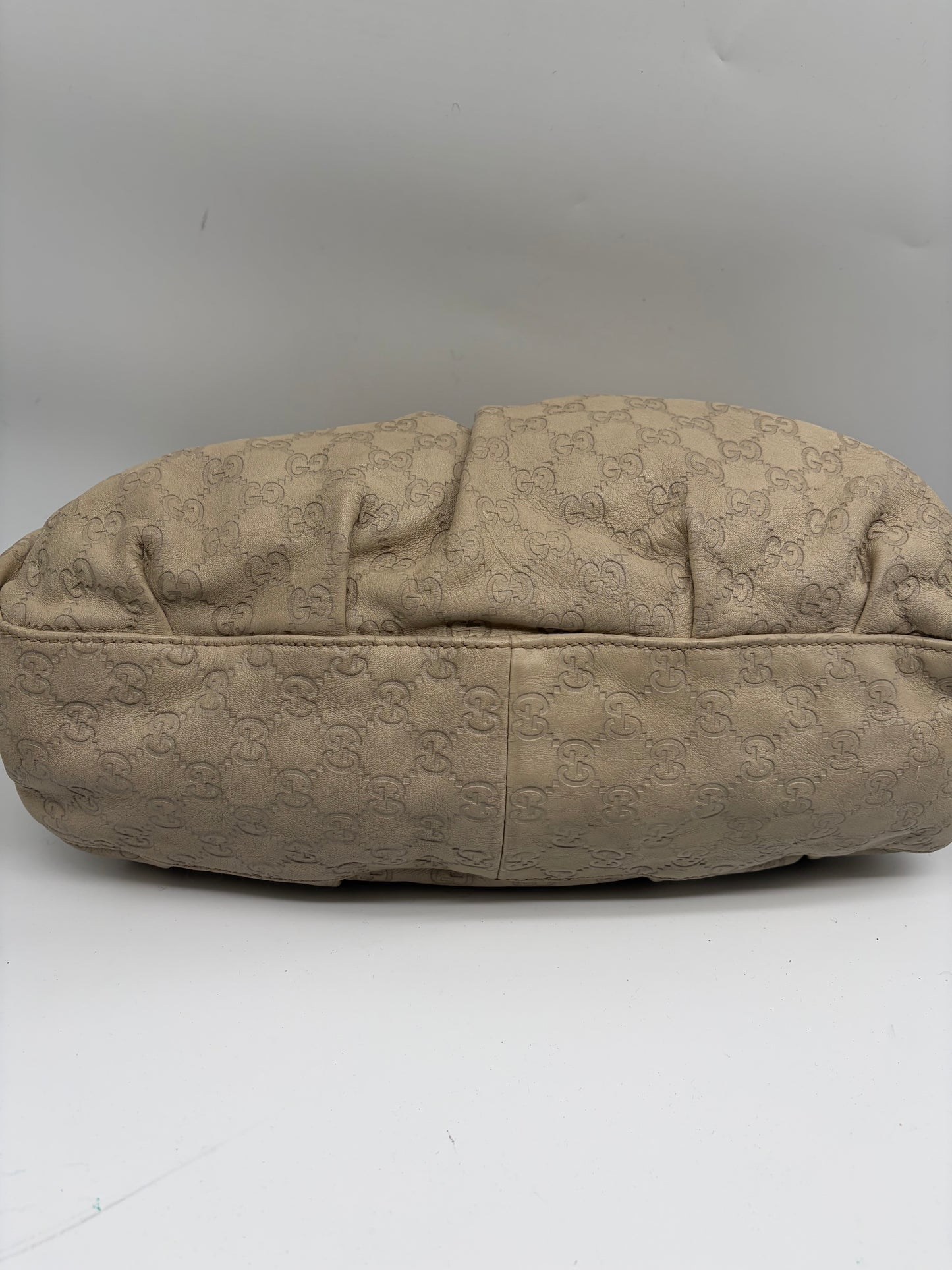 Gucci Icon Bit  Guccissima Handtasche weiß