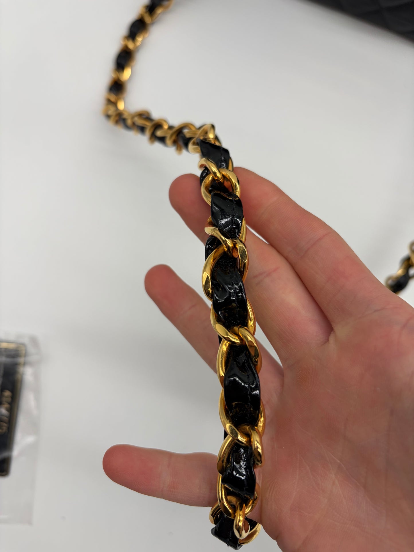 Chanel Deca Matelassé 30 Lackleder Schultertasche