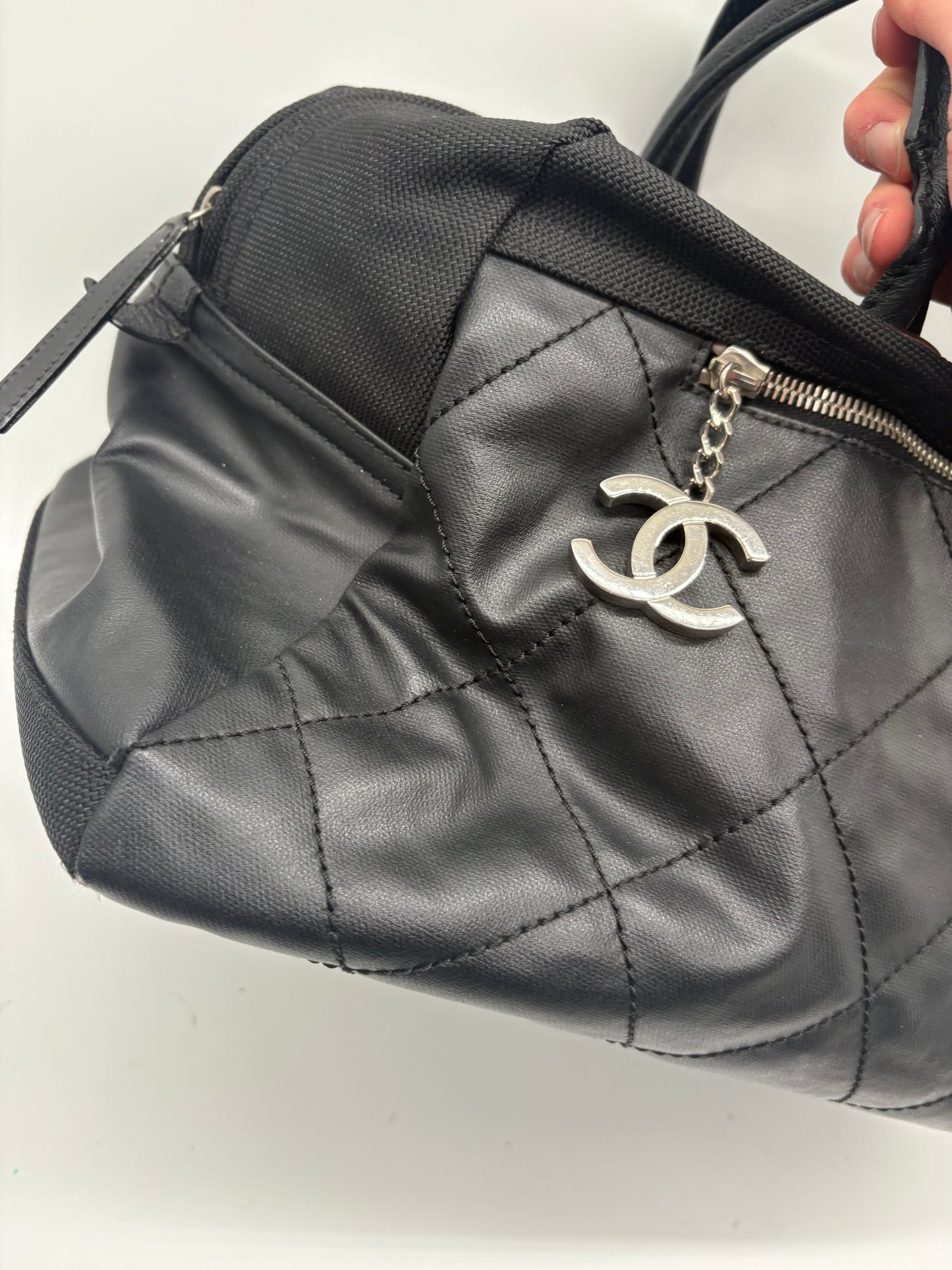 Chanel Paris Biarritz Handtasche schwarz- Luxus Boston Bag