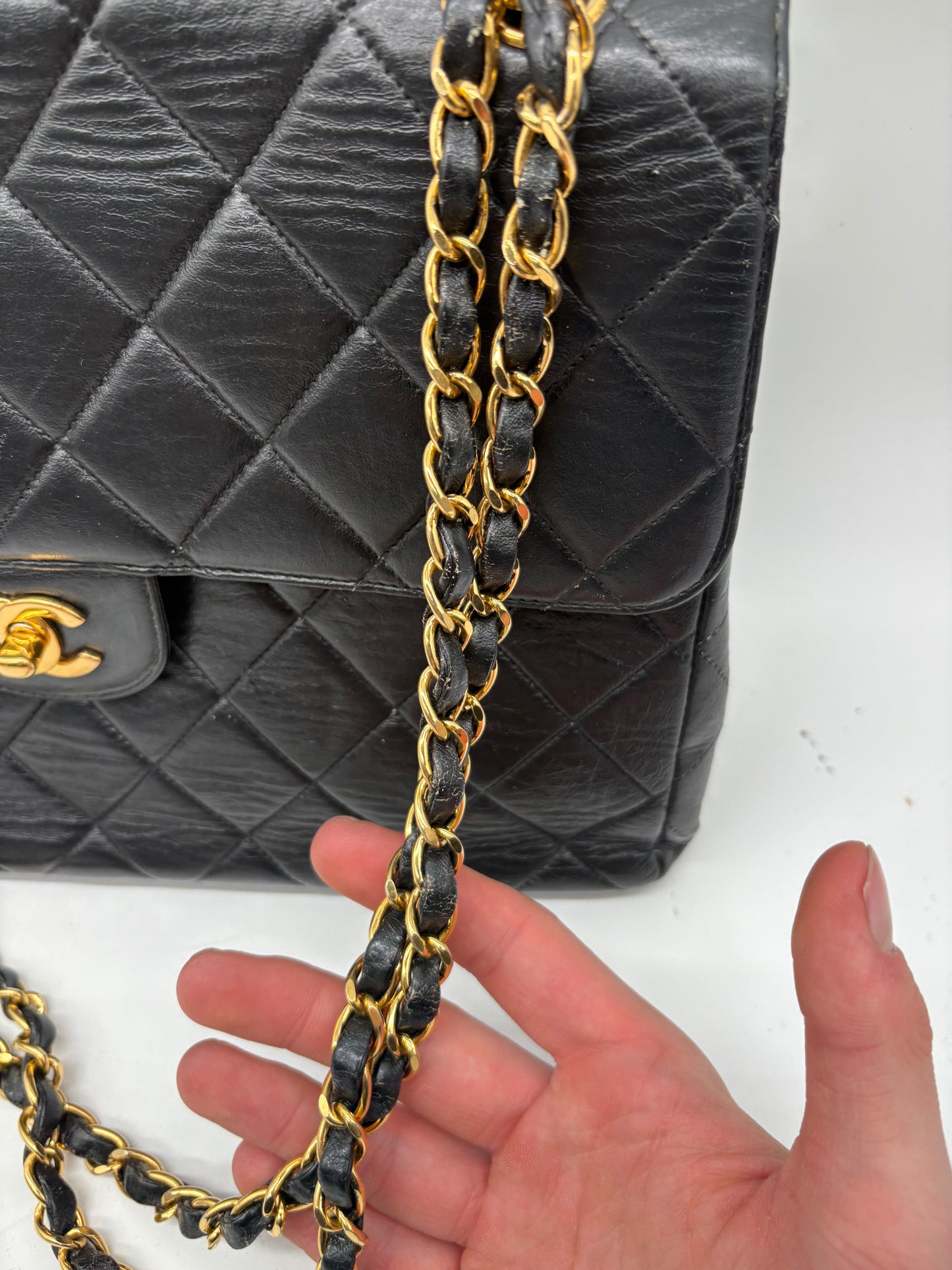 Chanel Timeless / Classique Double Face Flip &nbsp;Bag Black Matelassé Leather Jumbo