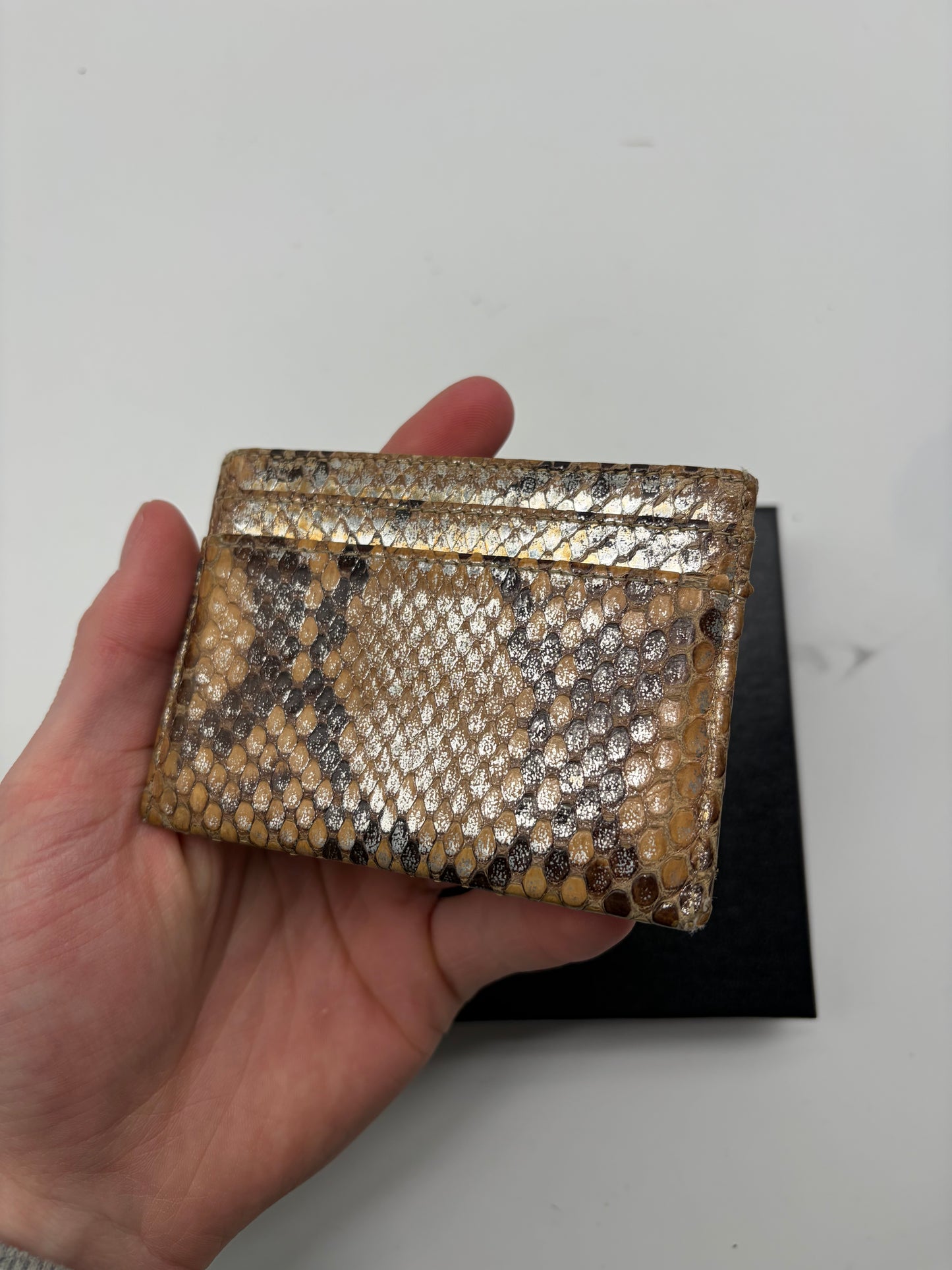Chanel Python Cardholder Metallic