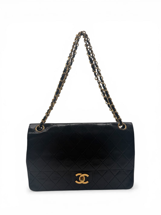 Chanel Double Flap Medium schwarz GHW