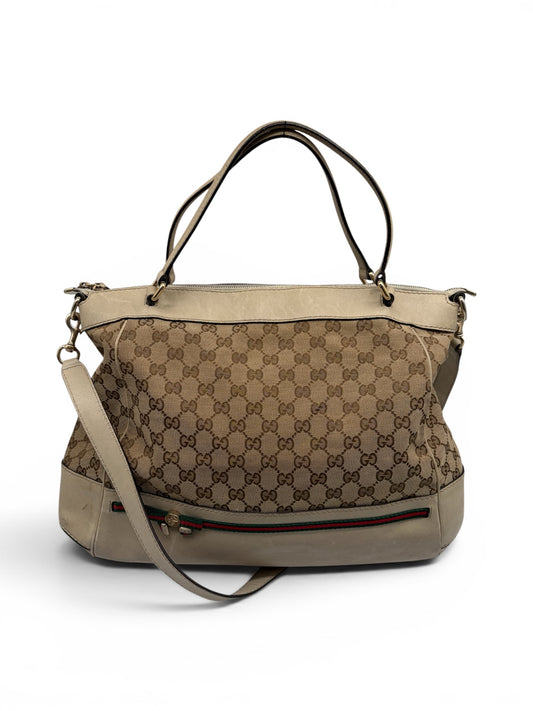 Gucci Sherry Line Hantasche Creme Beige