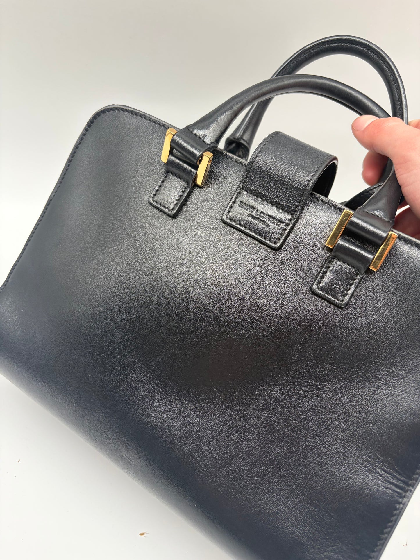 Saint Laurent Baby Cabas Handtasche schwarz