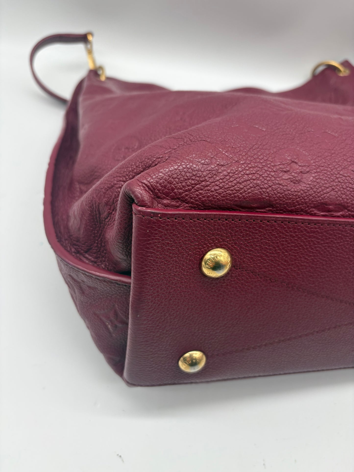 Louis Vuitton Monogram Empreinte Métis Hobo Handtasche Bordeaux