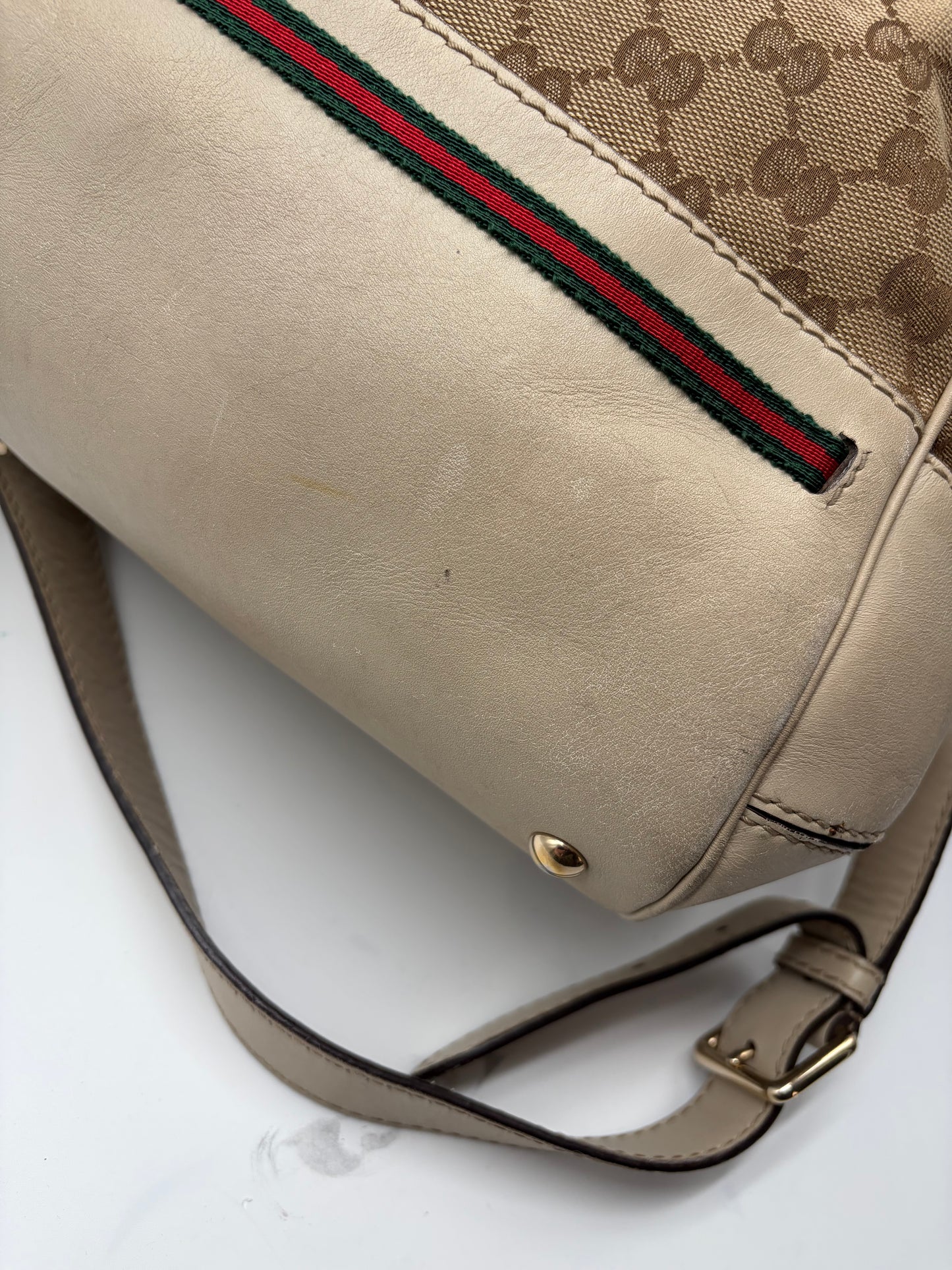 Gucci Sherry Line Hantasche Creme Beige