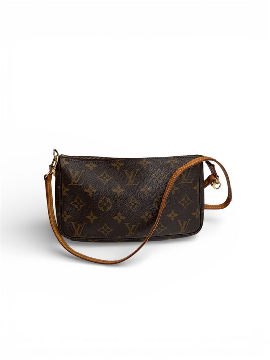 Louis Vuitton Monogram Pochette Accessoires langer Gurt Handtasche