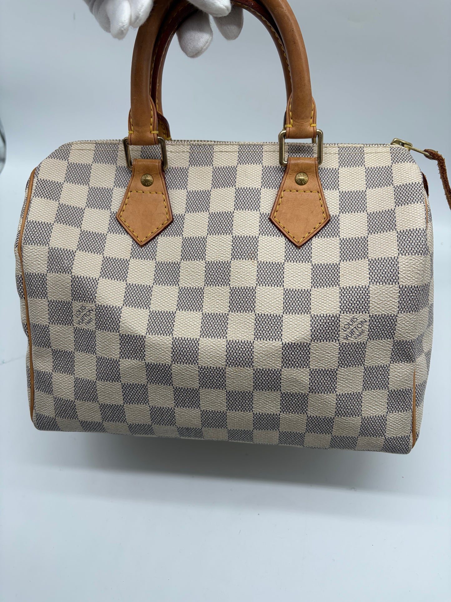 Louis Vuitton Speedy 25 Damier Azur Canvas Handtasche