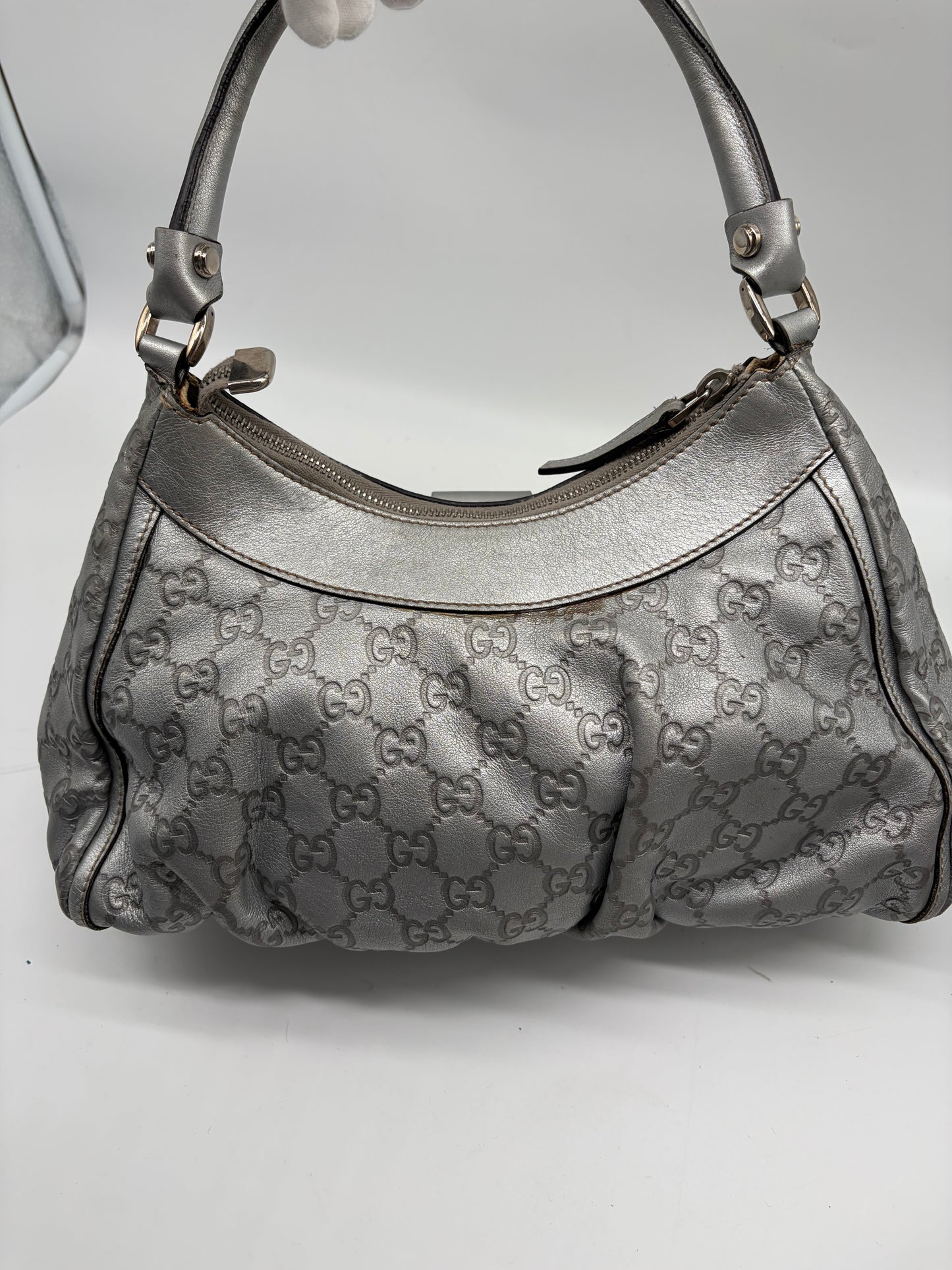 Gucci Abbey D Ring Schulterasche Silber