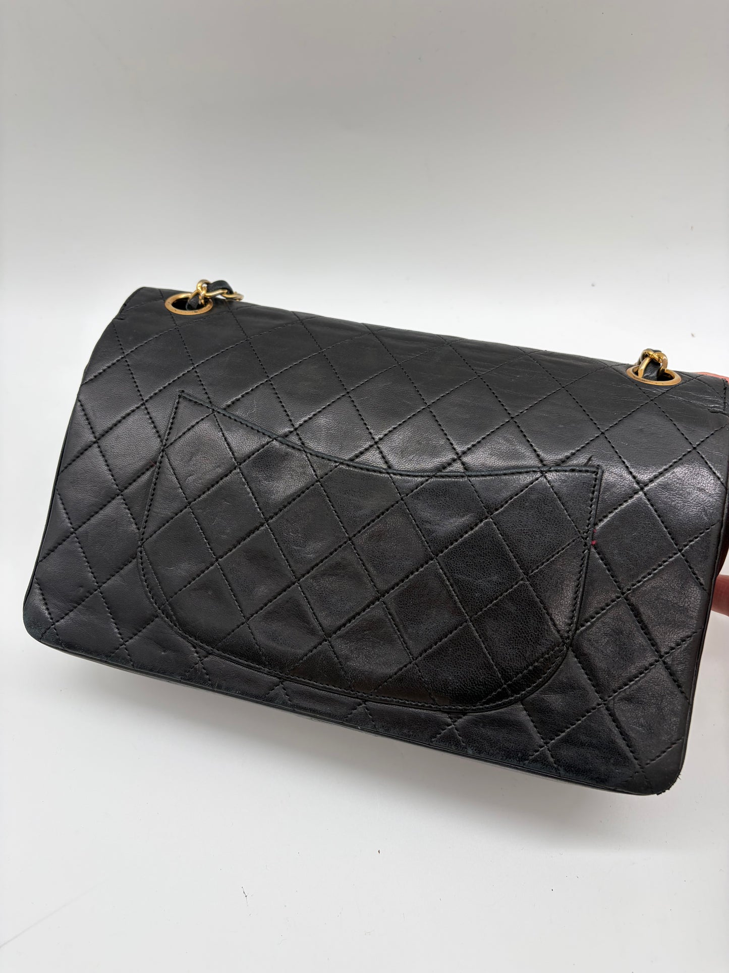 Chanel Classic 25 Medium Double Flap Schwarz Handtasche