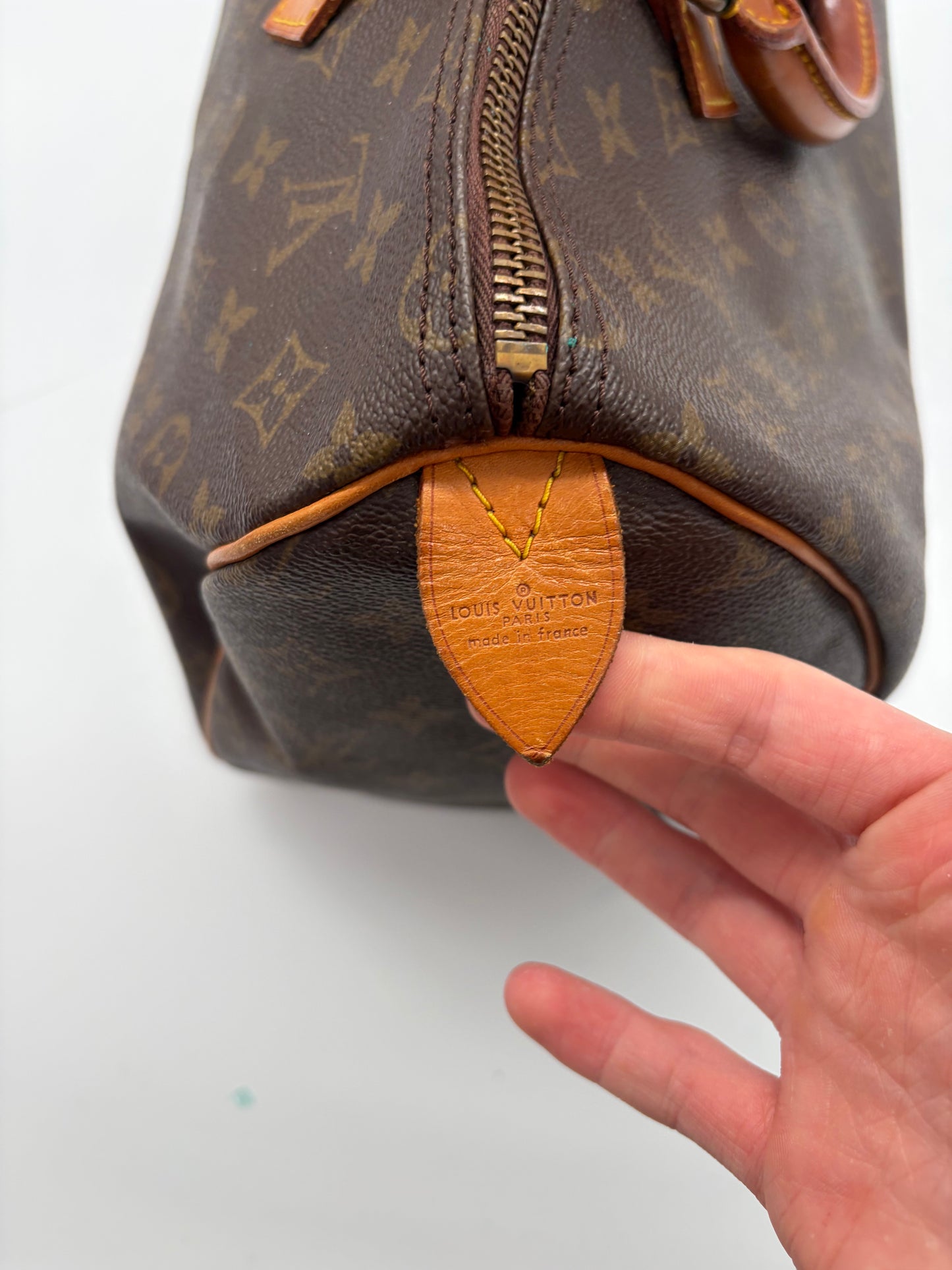 Louis Vuitton Monogram Speedy 35 braune Handtasche