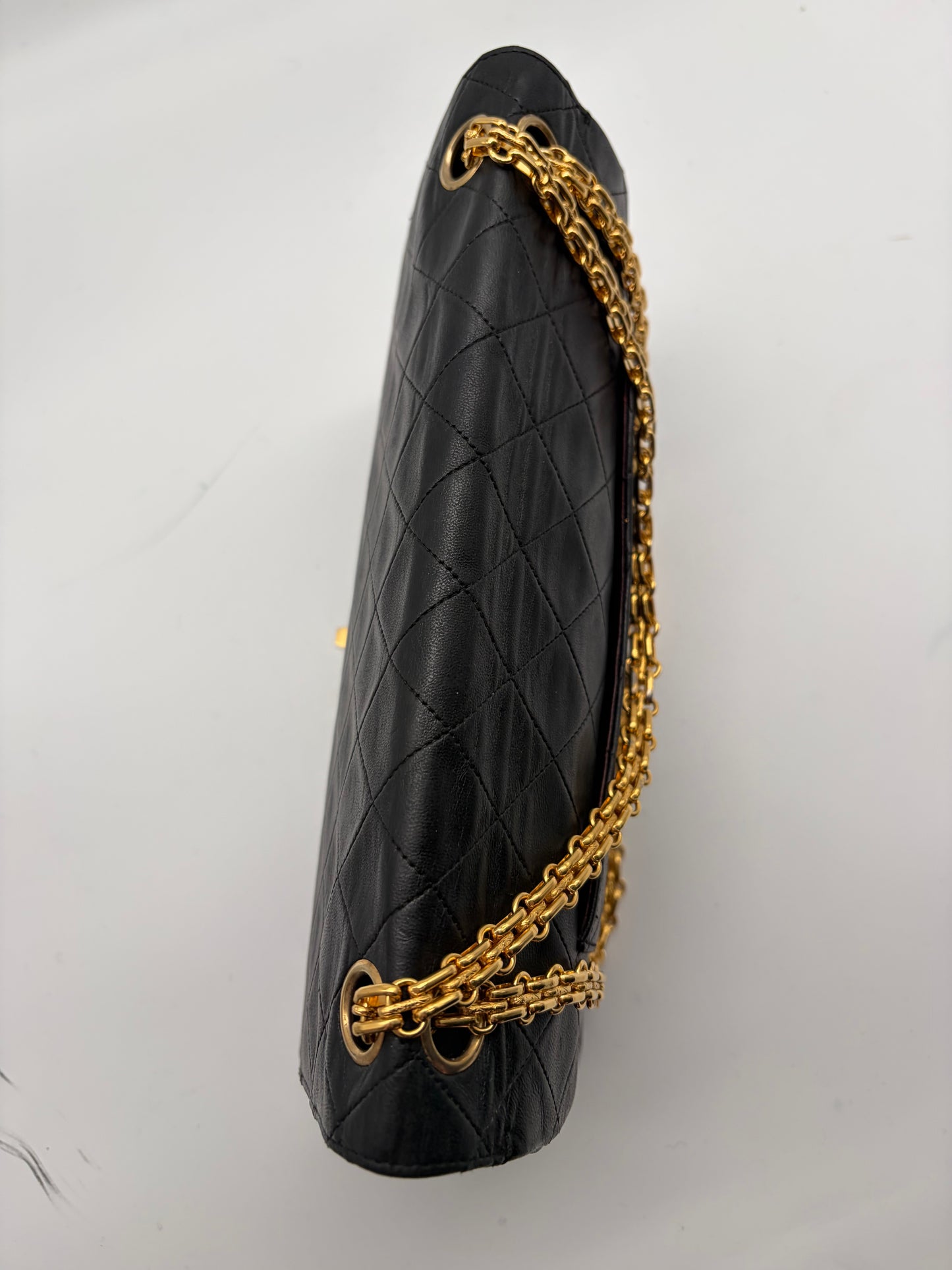 Chanel Double Flap Medium Schwarz GHW