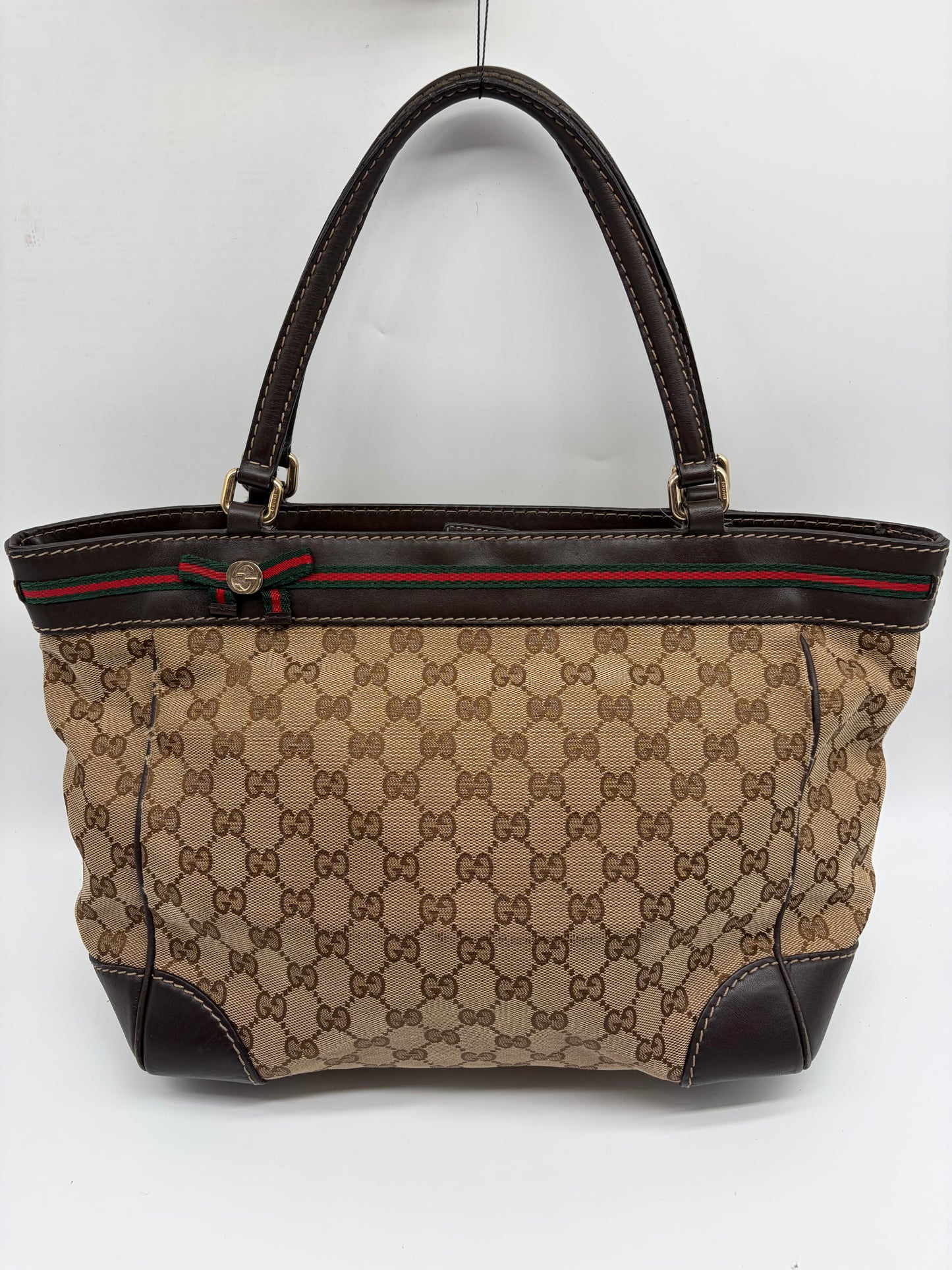 Gucci Mayfair Tote Bag Braun Beige