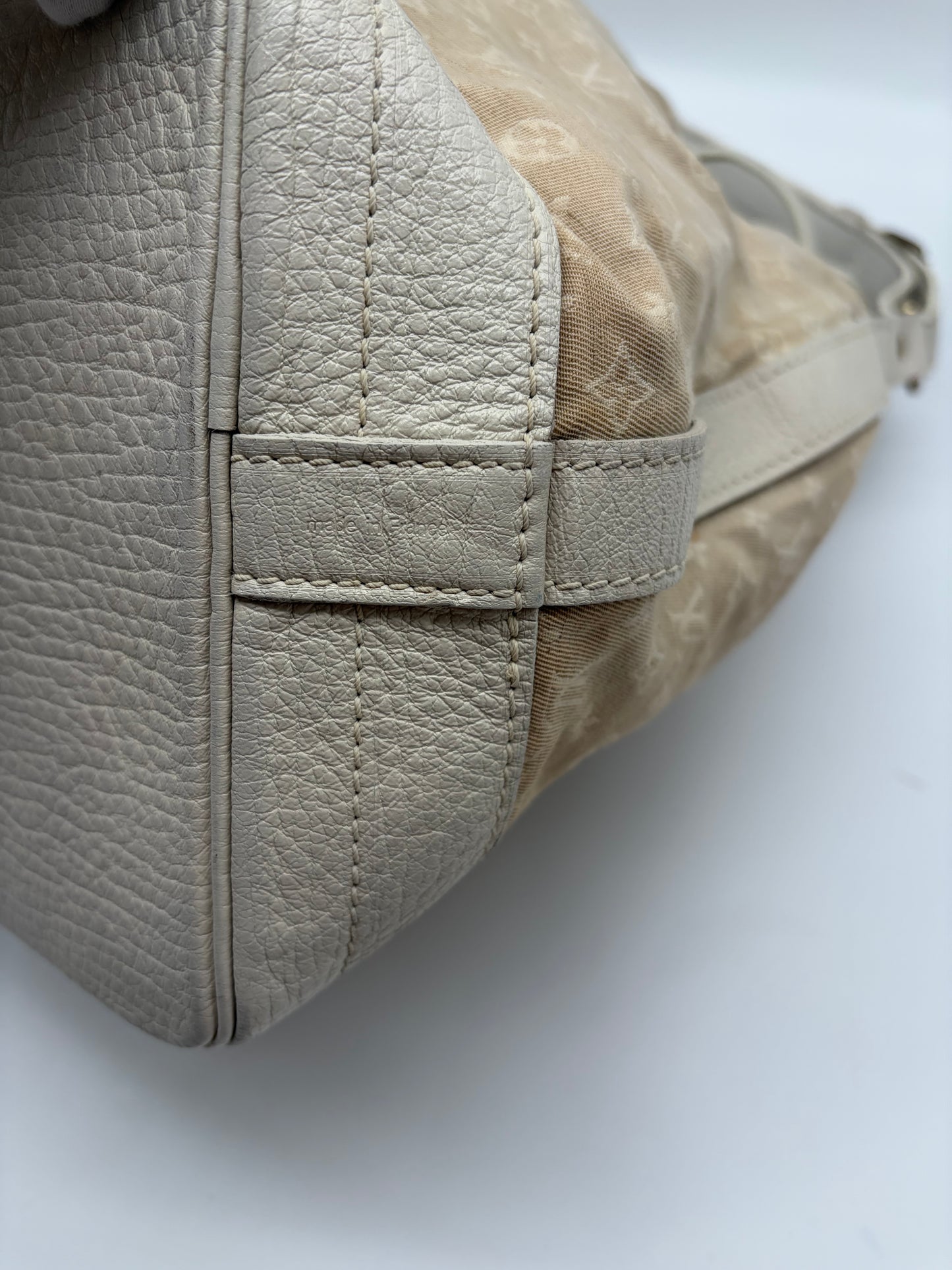 Louis Vuitton Monogram Mini Lin Noé Weiß