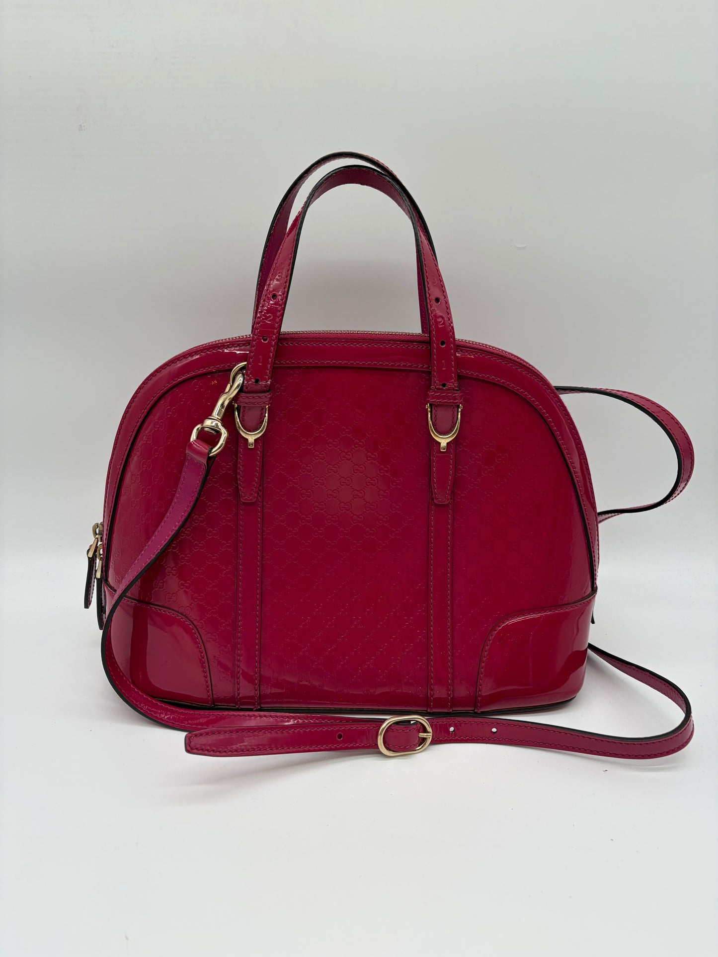 Gucci Microguccissima Pink Lackleder Handtasche