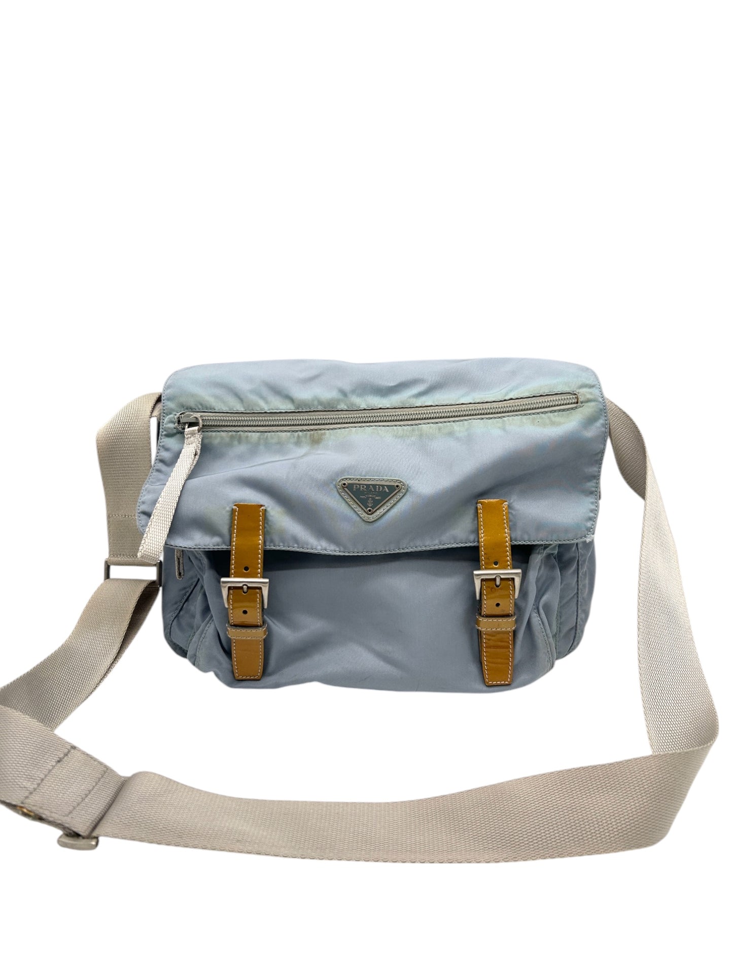 Prada Crossbody Designer Shoulder Bag (Messenger Bag Baby Blue)