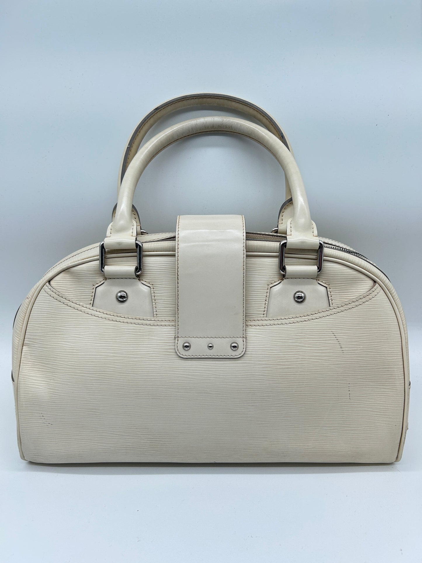 Louis Vuitton Montaigne Designer Bowling Handbag