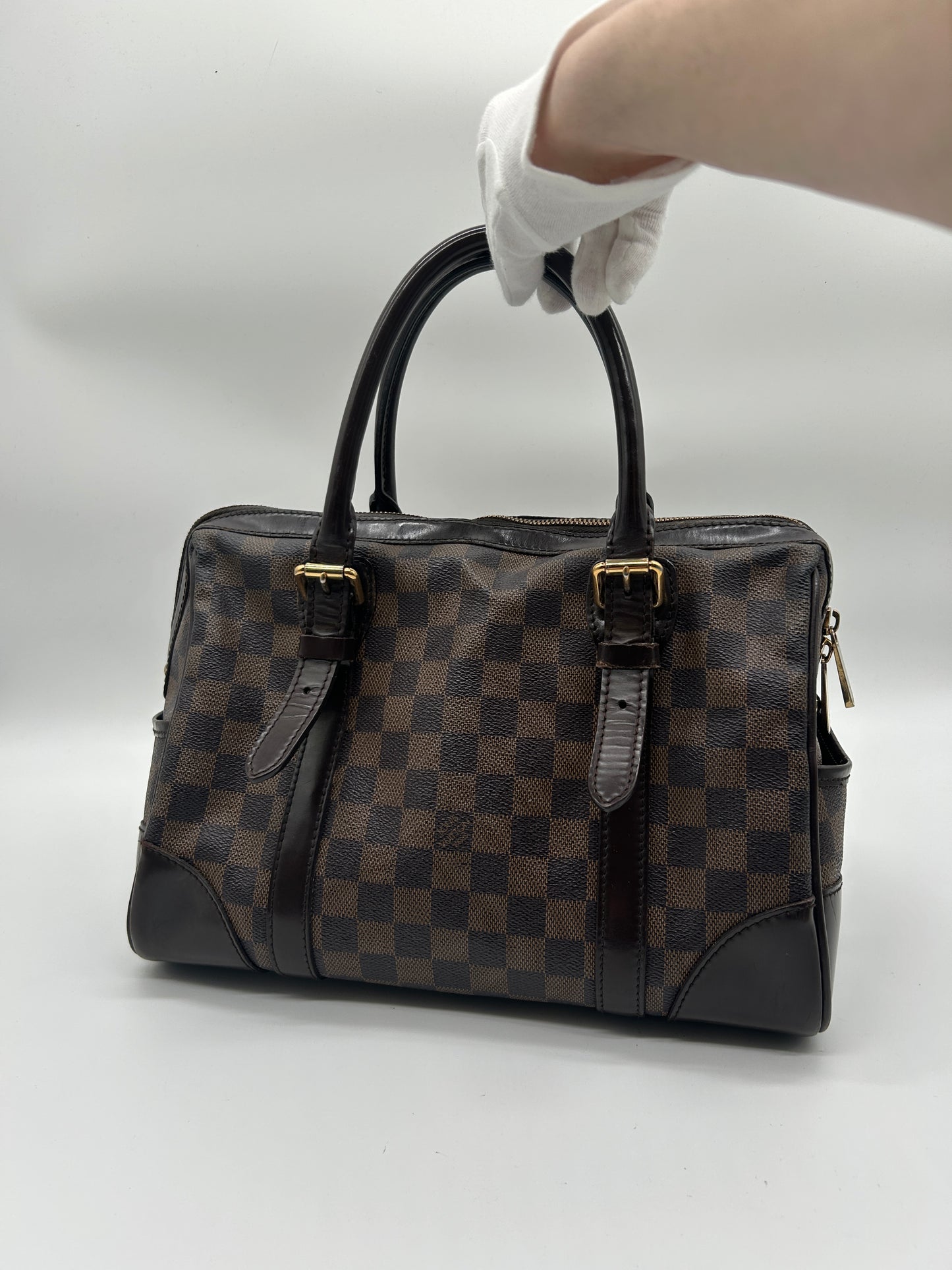 Louis Vuitton Berkeley Damier Boston Bag (Vintage Designer Reisetasche)