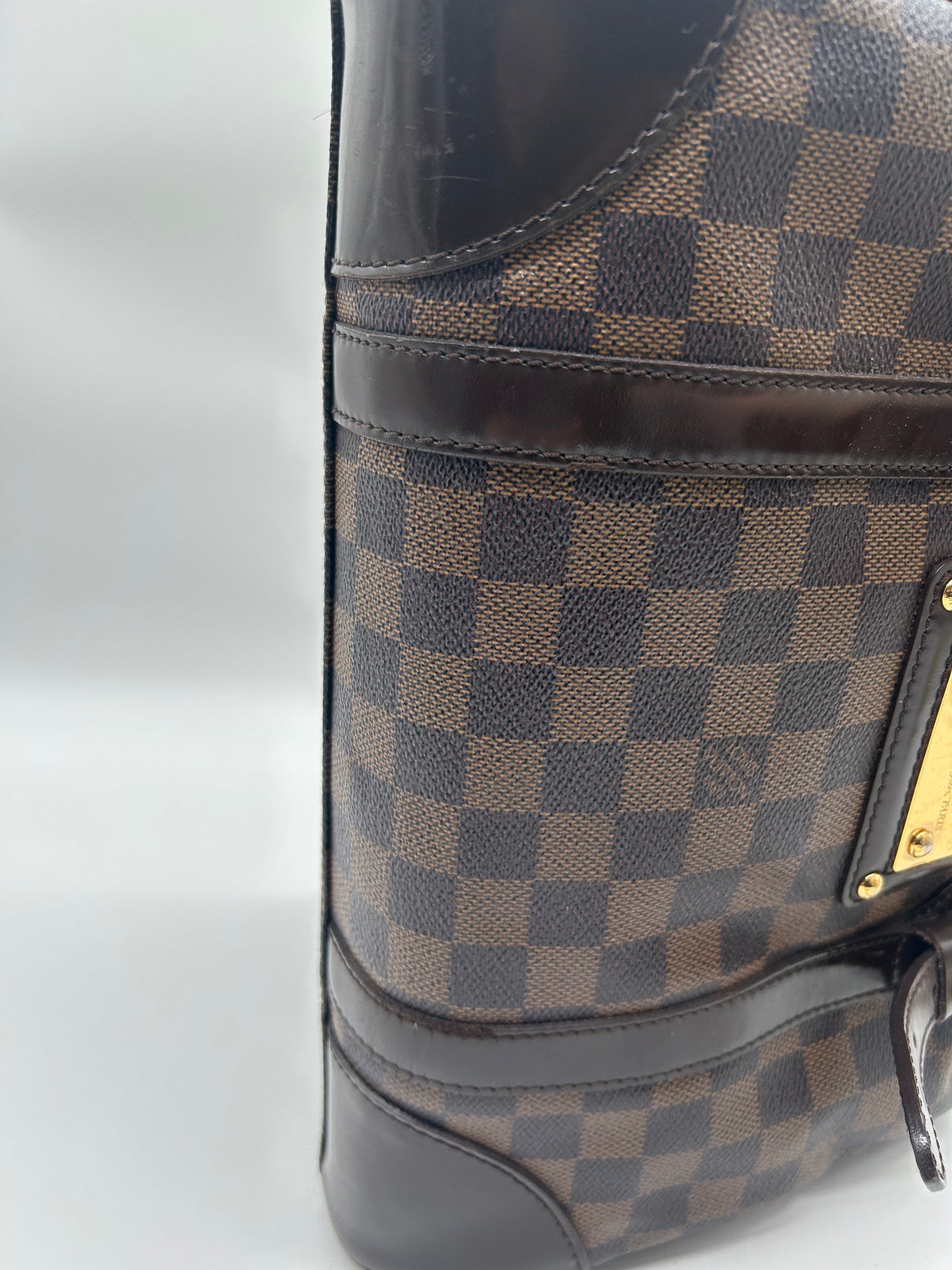 Louis Vuitton Berkeley Damier Boston Bag (Vintage Designer Travel Bag)