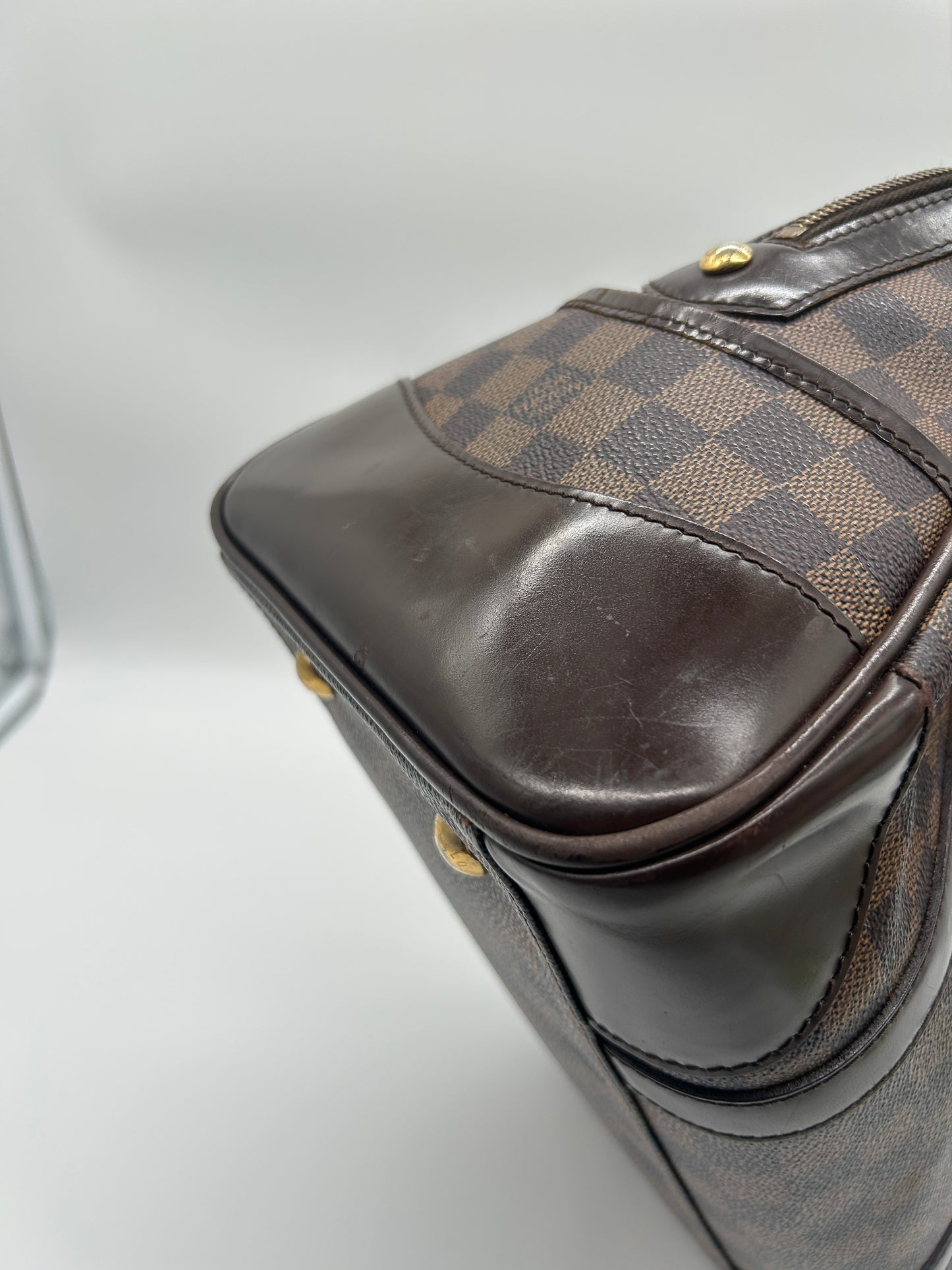 Louis Vuitton Berkeley Damier Boston Bag (Vintage Designer Travel Bag)