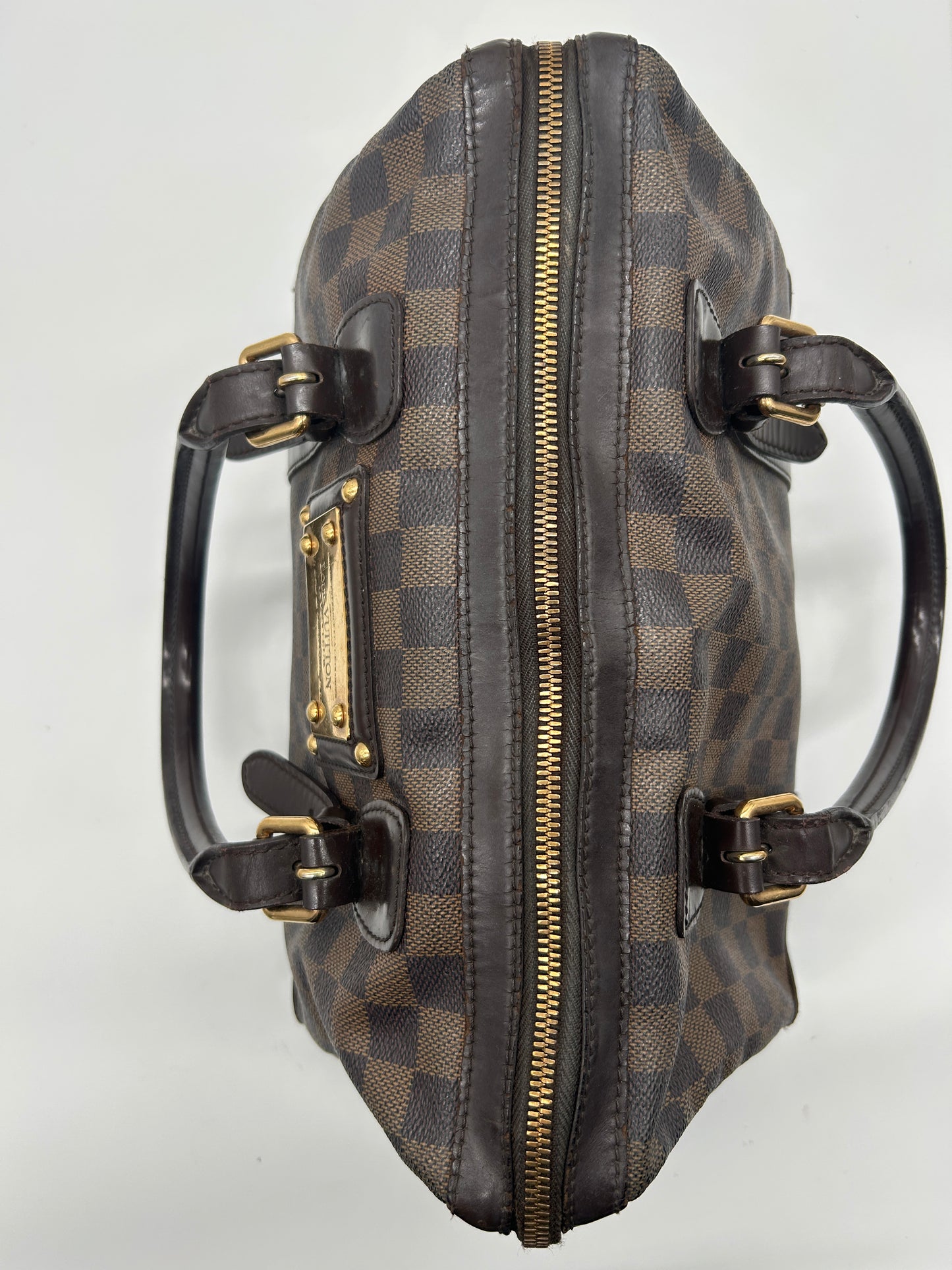 Louis Vuitton Berkeley Damier Boston Bag (Vintage Designer Travel Bag)