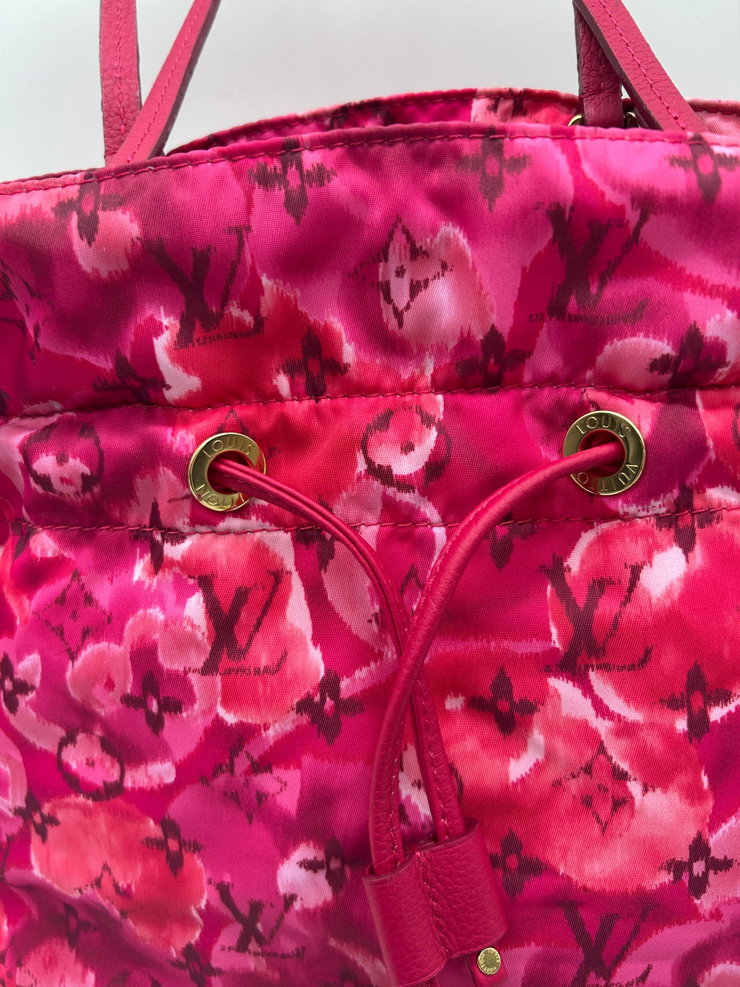 Louis Vuitton Noefull Flower IKAT Designer Handbag